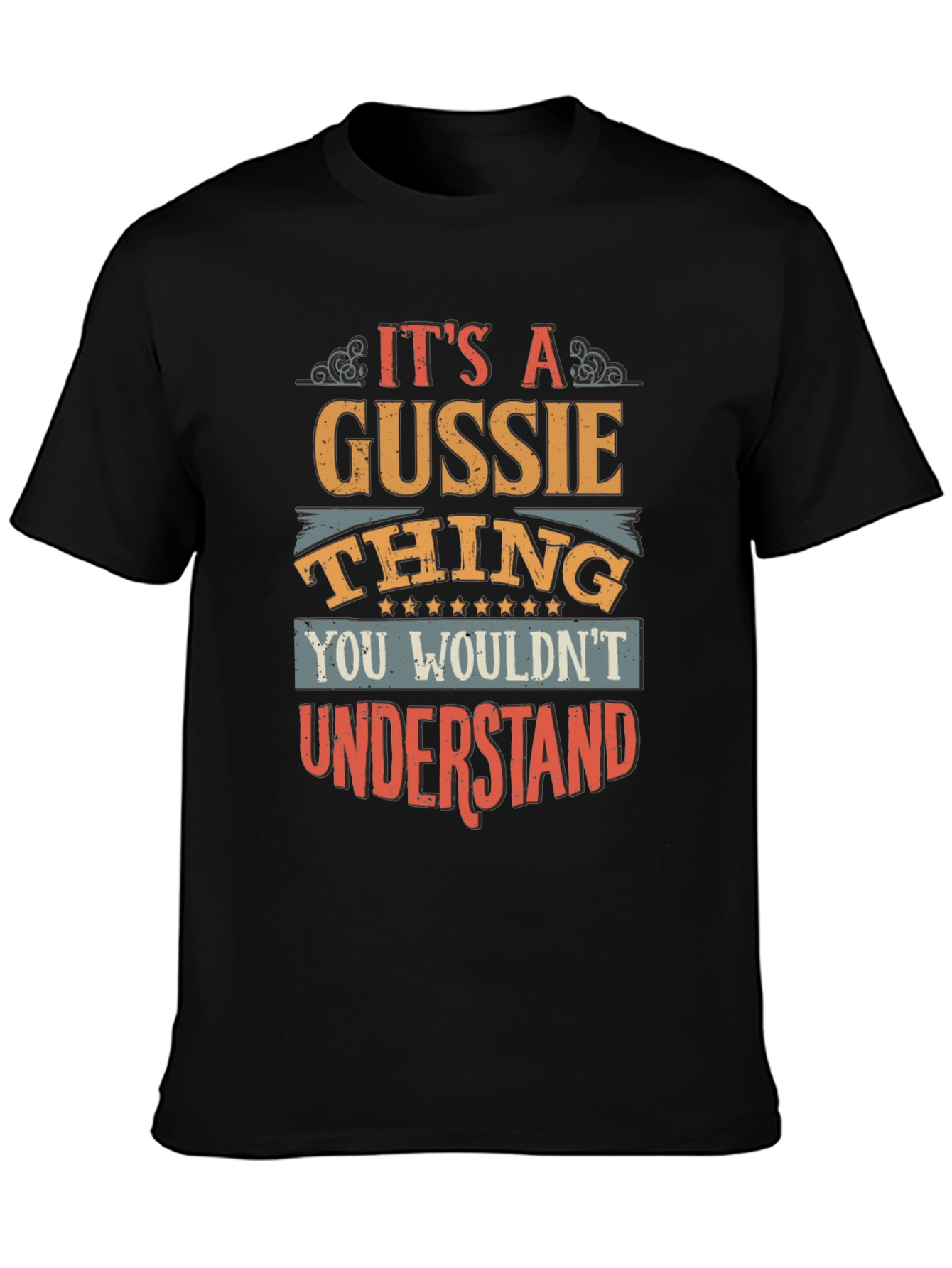 Black It's a Gussie Thing T-Shirt view 3