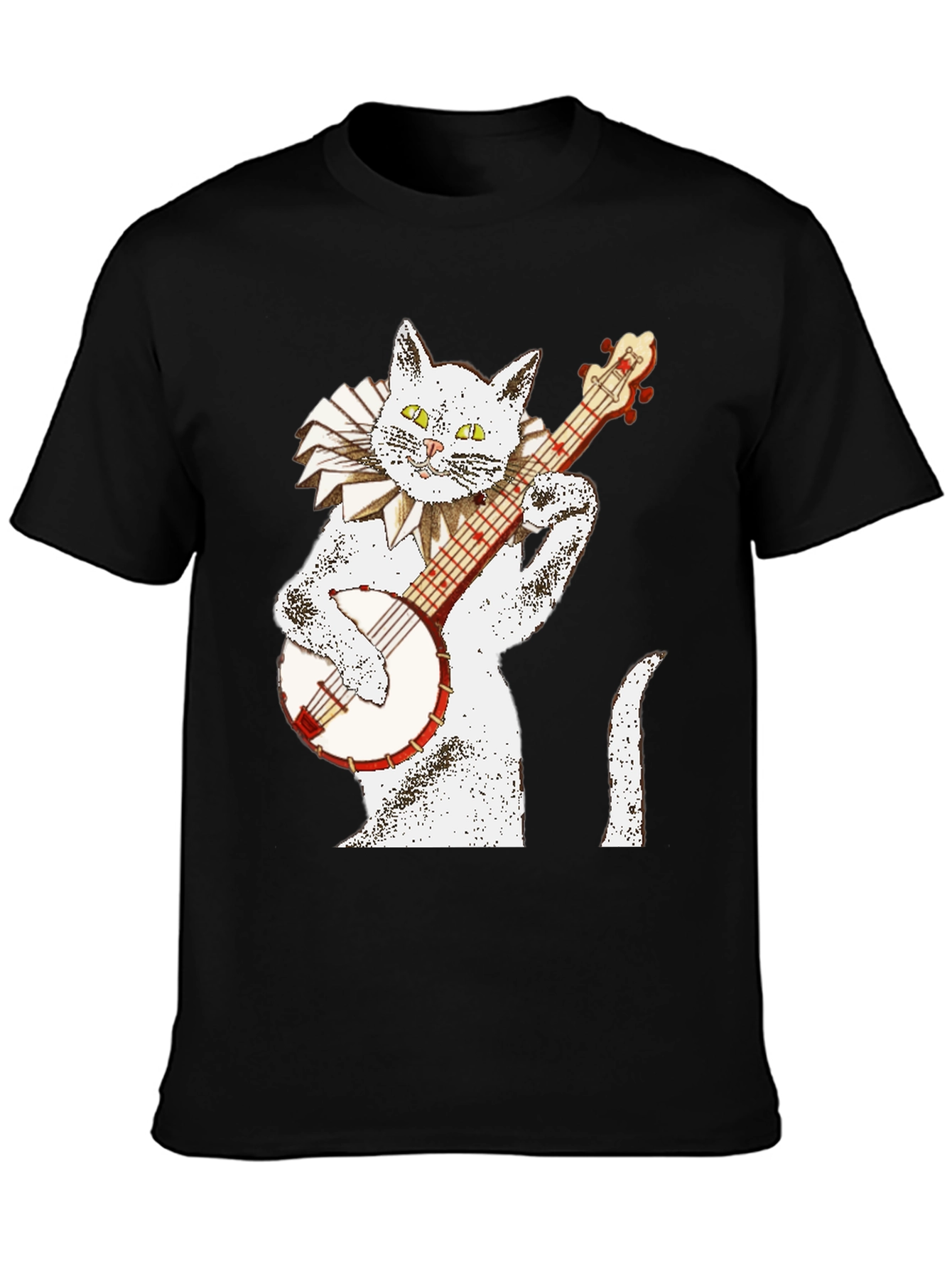 Cat Playing Banjo T-Shirt - 3