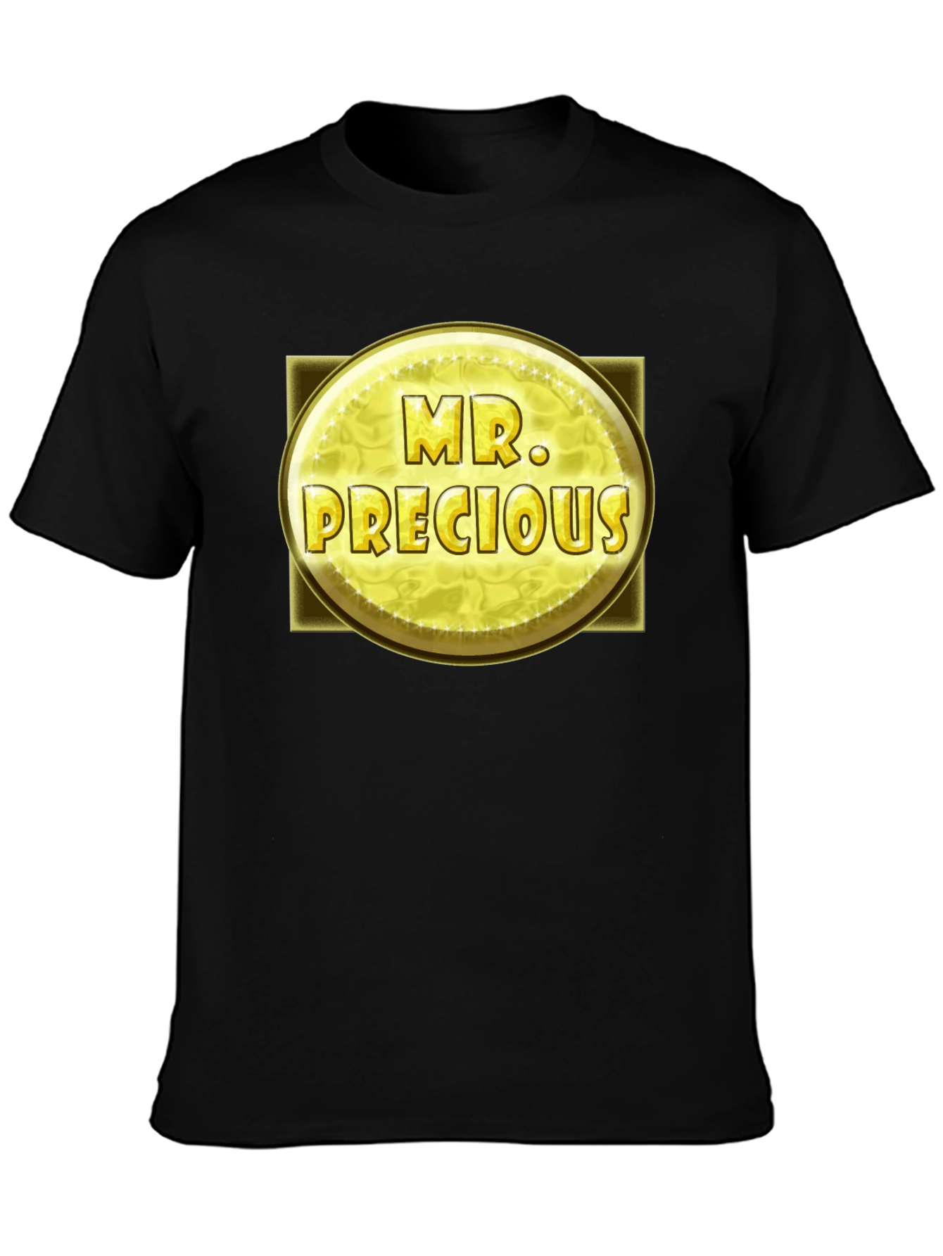 Black Mr. Precious Graphic T-Shirt - Bold Statement Tee view 3