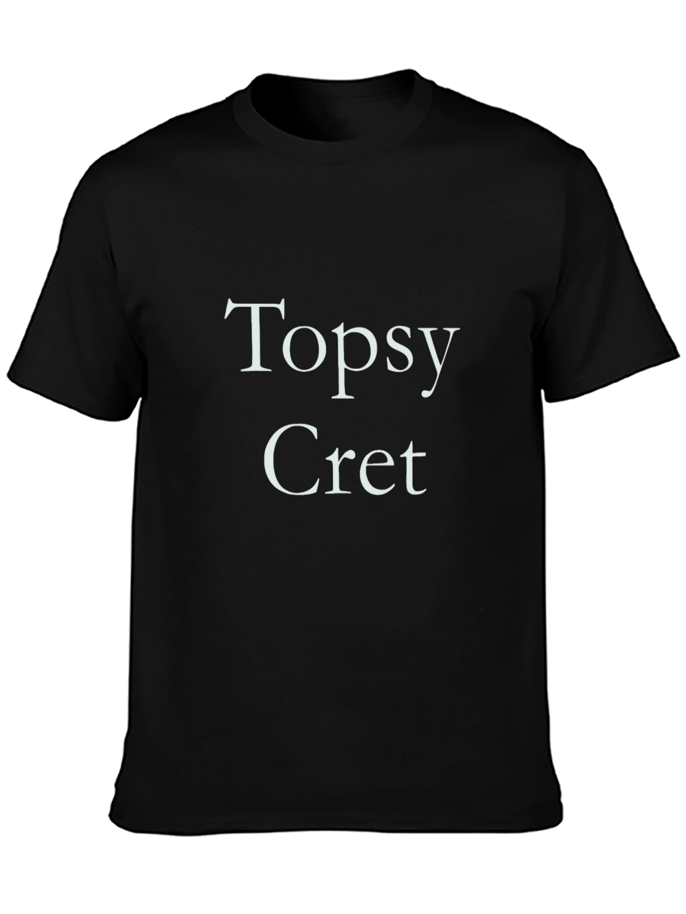 Black Topsy Cret Graphic Tee - Premium Cotton Blend view 3