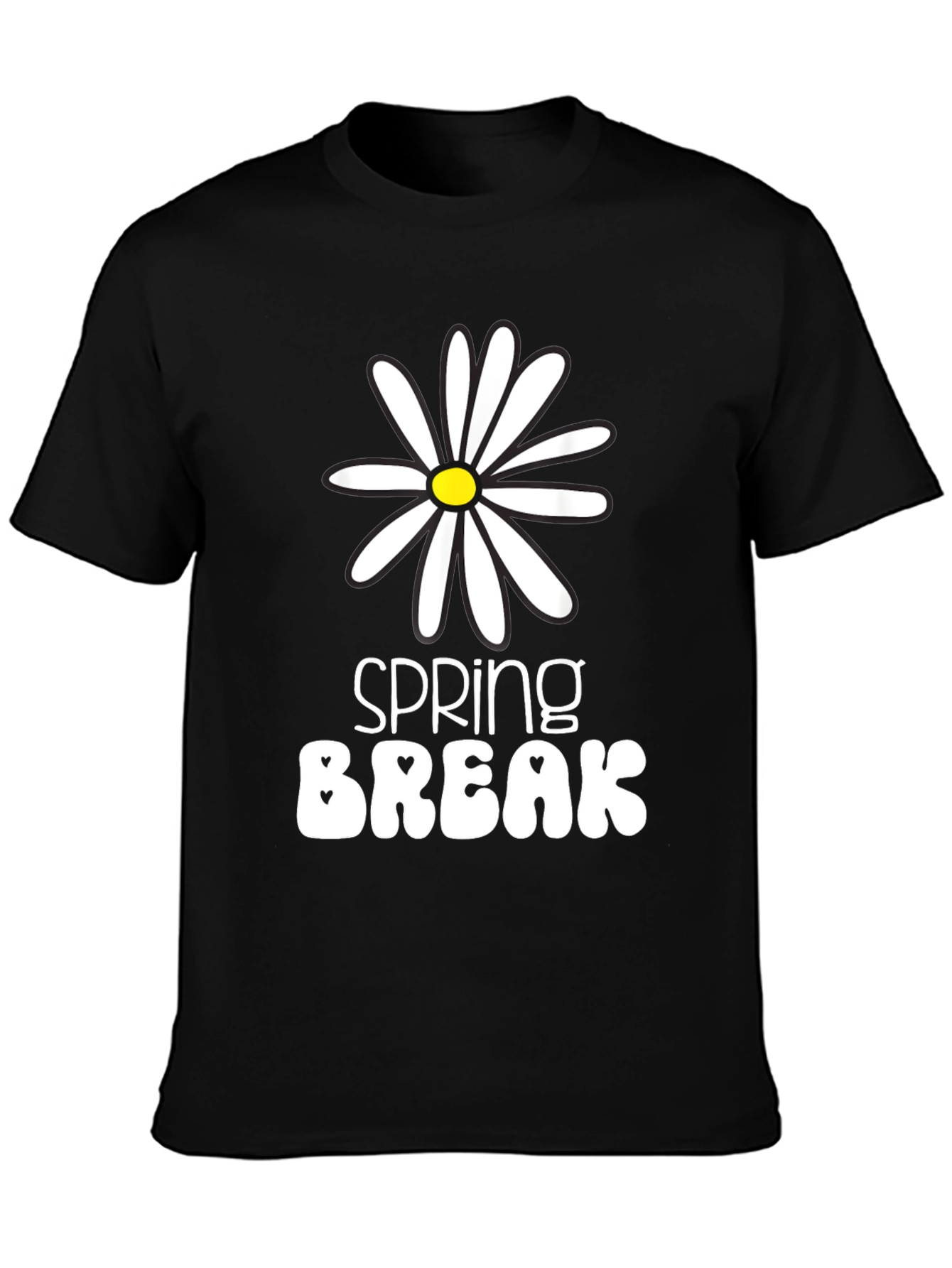 Black Spring Break Daisy Graphic Tee - Unisex view 3