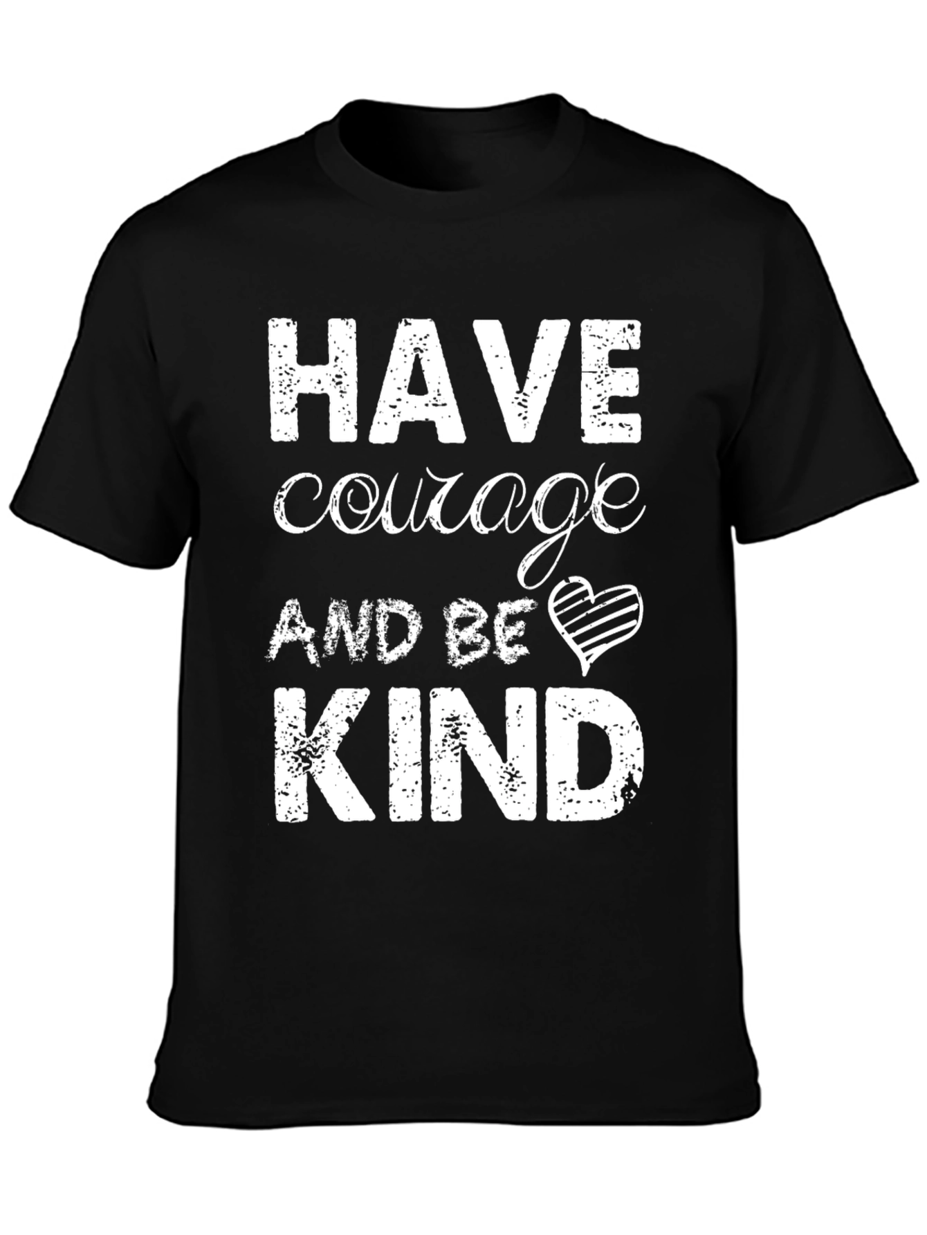 Black Have Courage and Be Kind Graphic Tee view 3