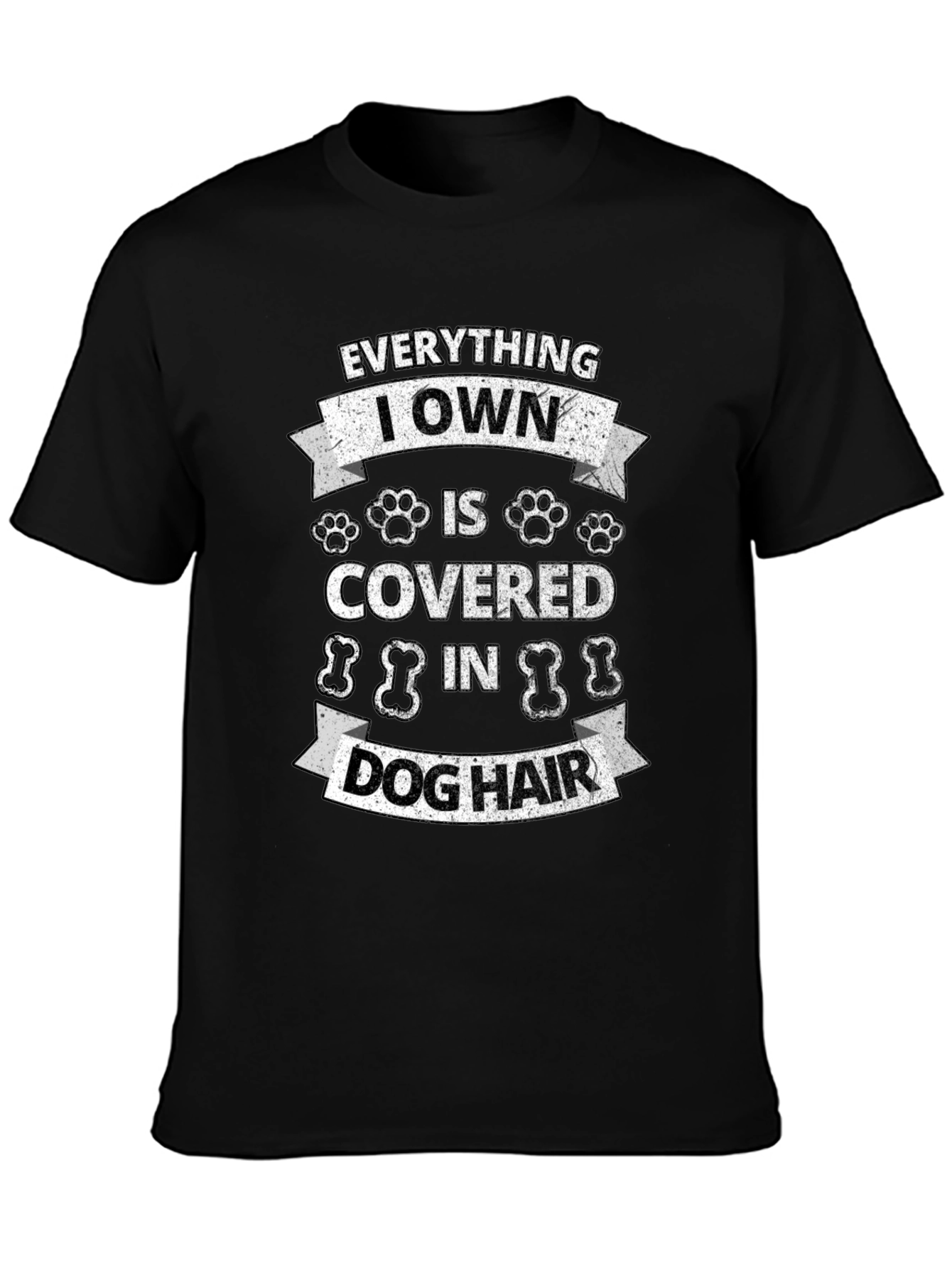Black Dog Hair T-Shirt: Everything I Own view 3