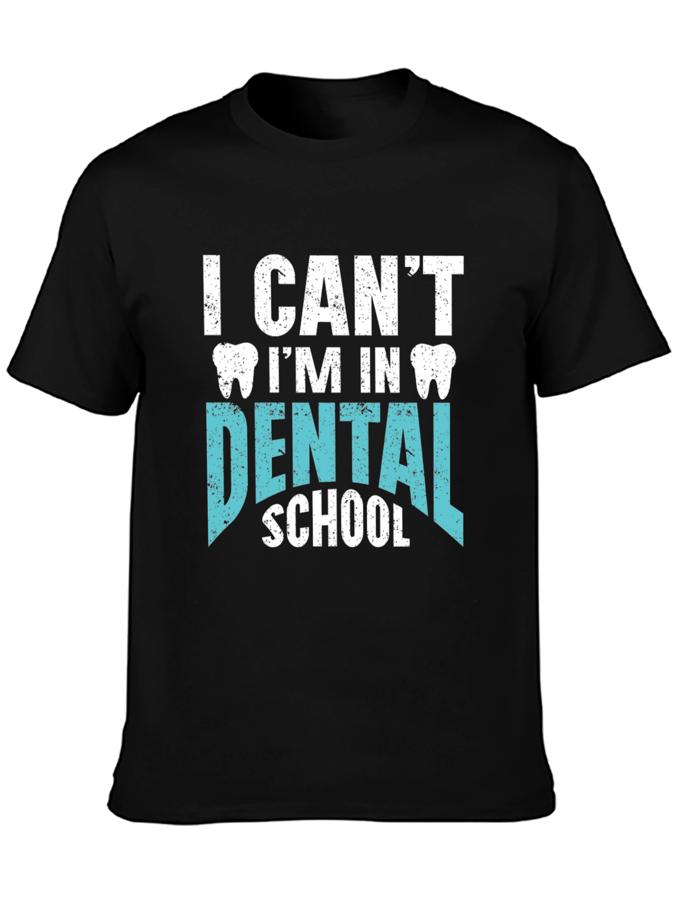 Black Dental School Tee - Funny Student Shirt view 3