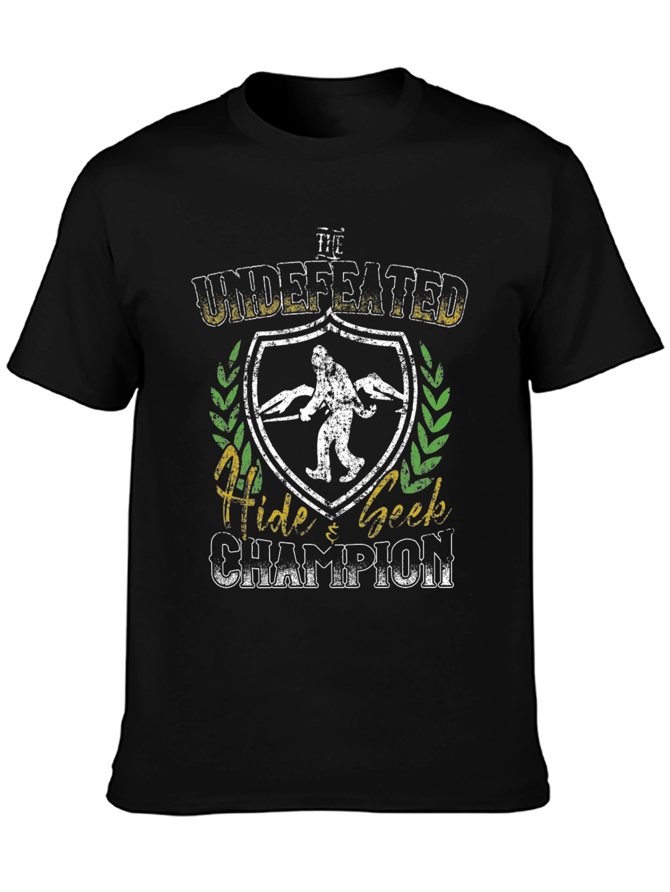 Black Undefeated Hide & Seek Champion T-Shirt view 3