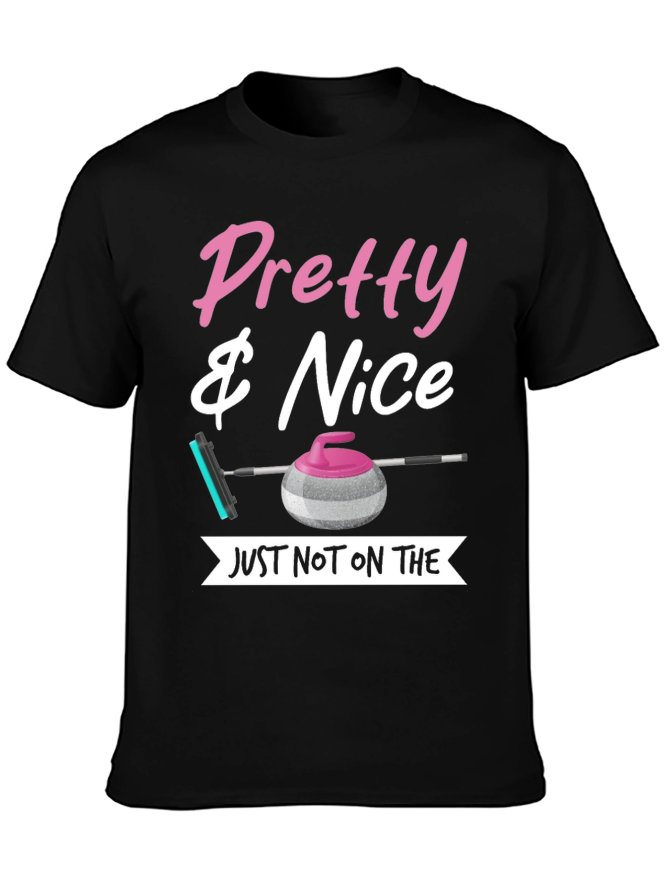 Black Pretty & Nice Curling T-Shirt view 3