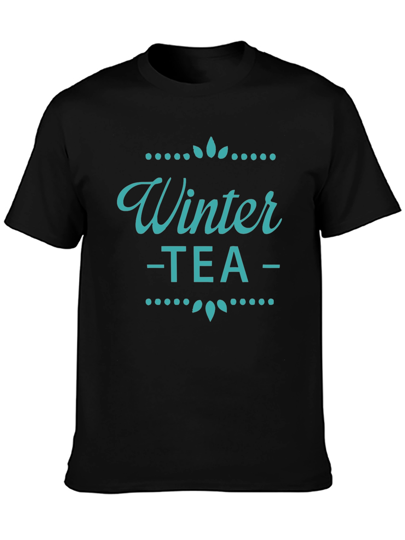 Black Winter Tea Graphic Tee - Stylish & Cozy view 3