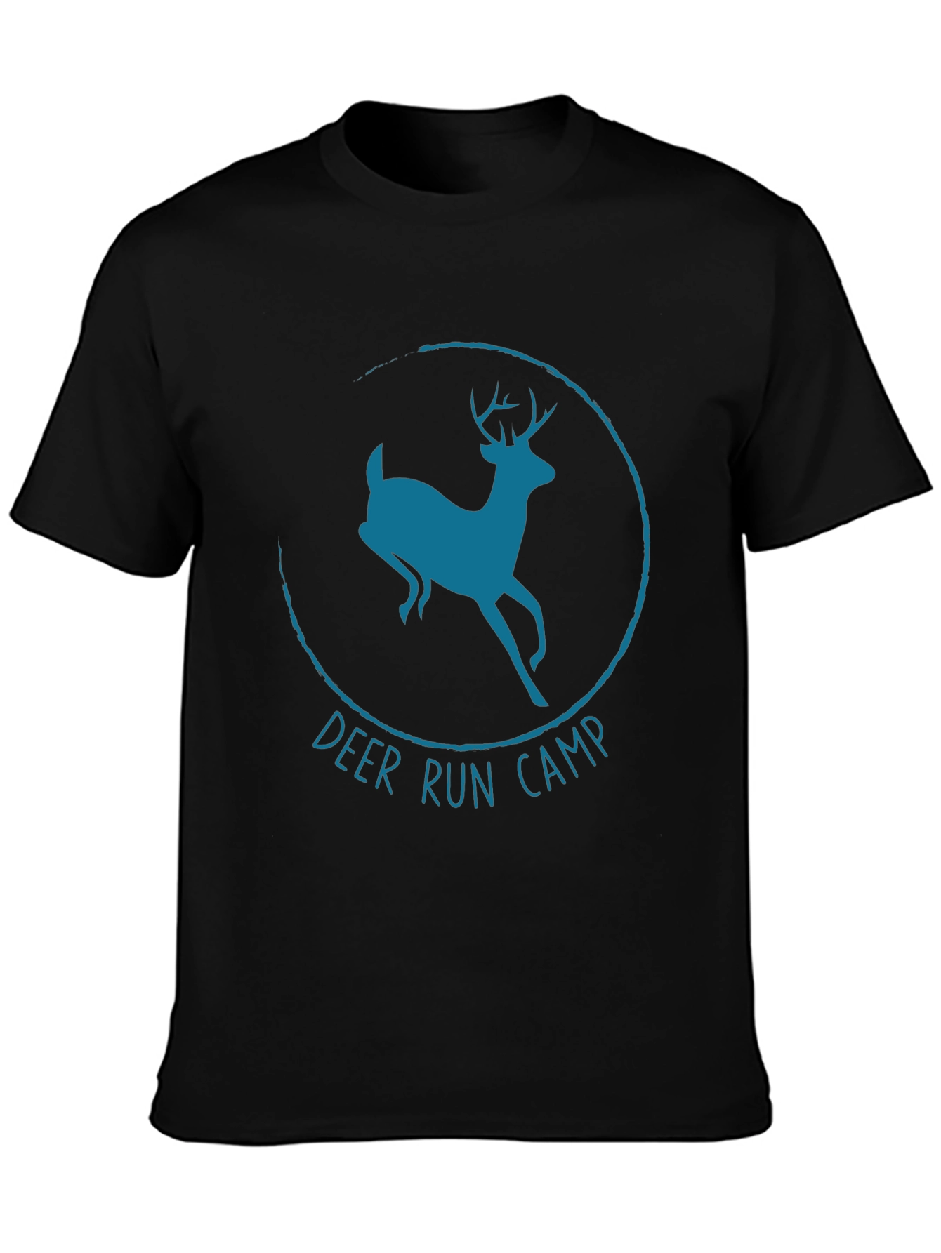 Black Deer Run Camp T-Shirt - Black view 3