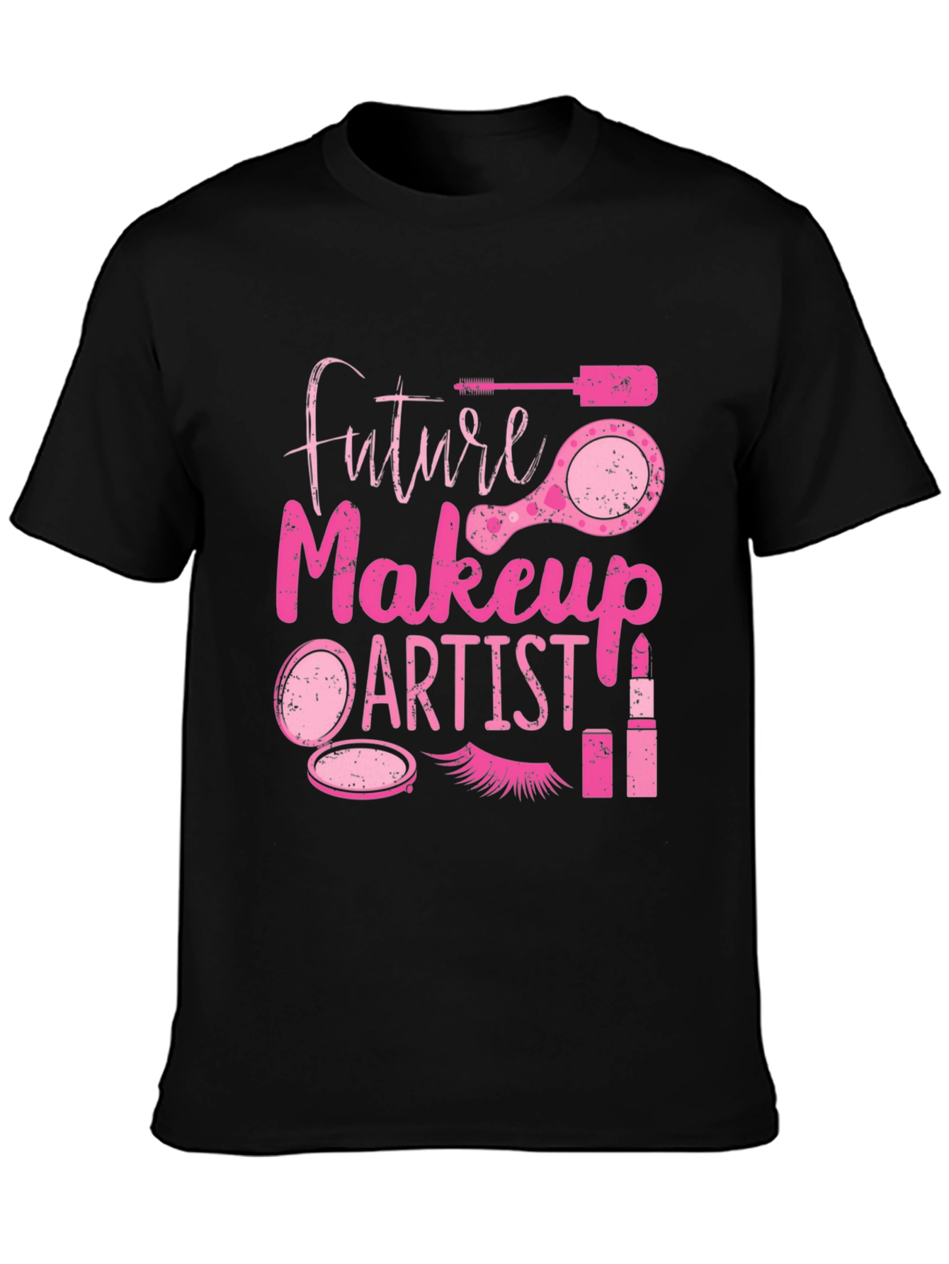 Black Future Makeup Artist T-Shirt - Beauty Fashion view 3