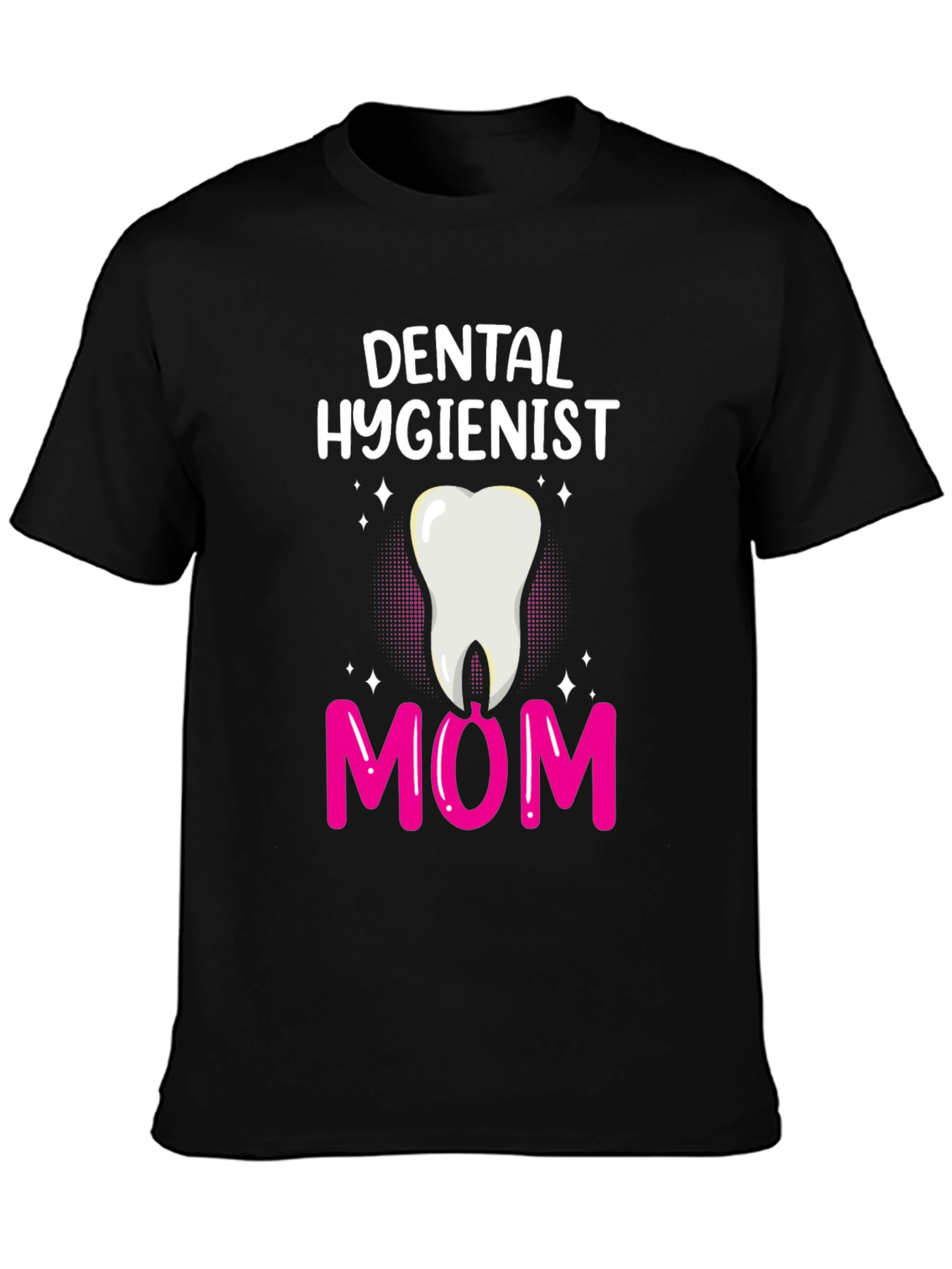 Black Dental Hygienist Mom T-Shirt view 3