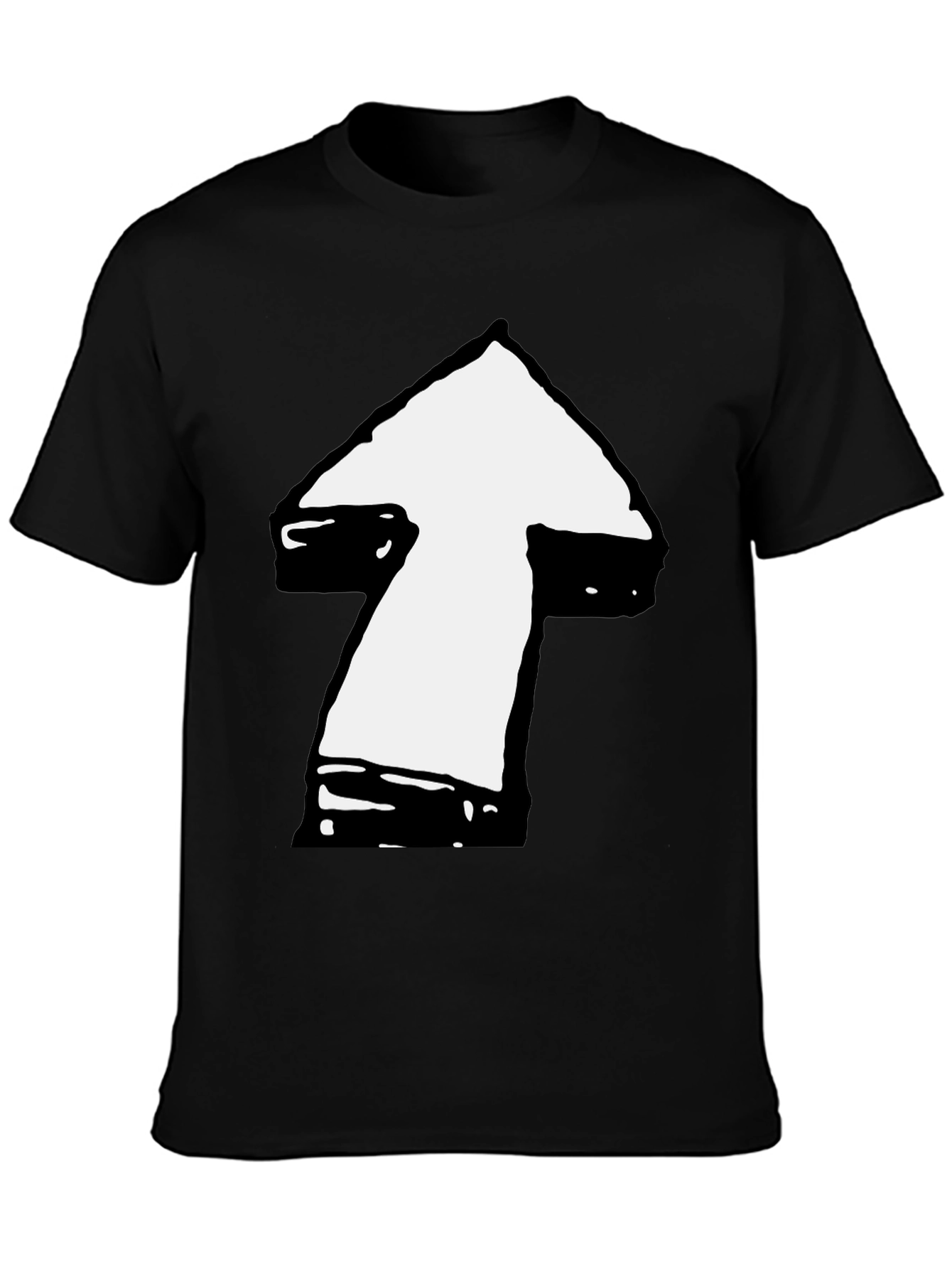 Black Arrow Graphic T-Shirt - Casual Style view 3