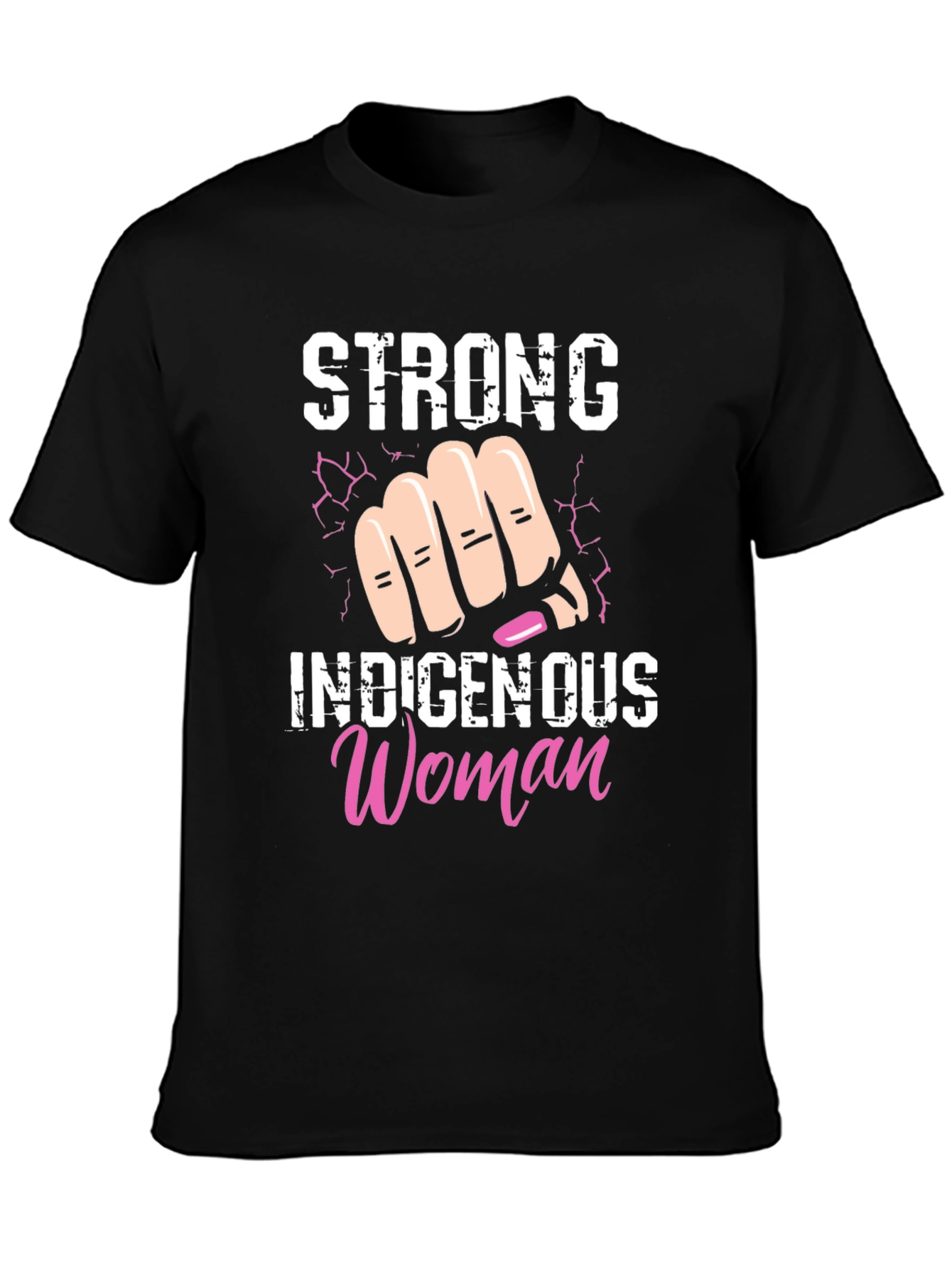 Black Strong Indigenous Woman T-Shirt view 3