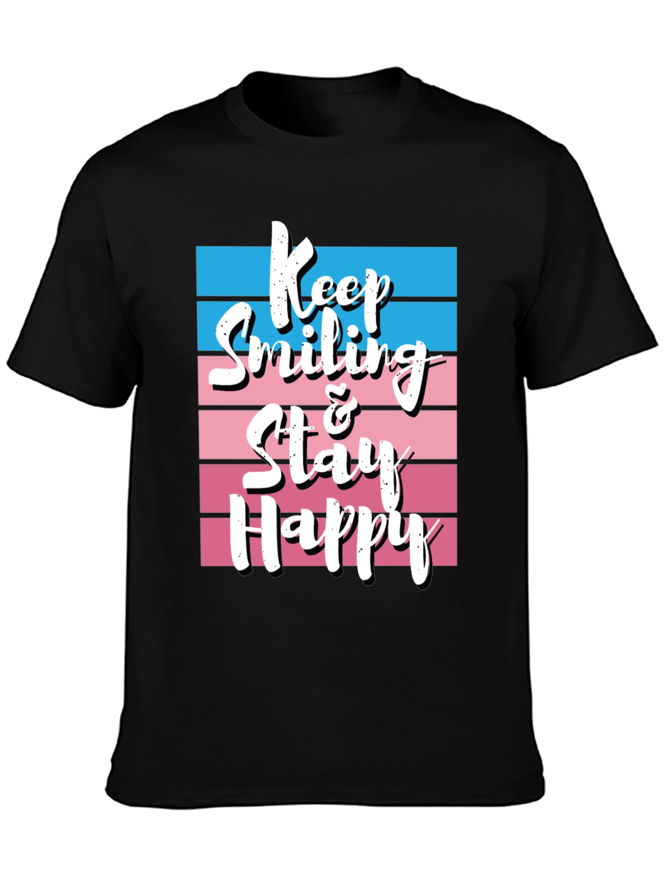 Black Keep Smiling T-Shirt view 3