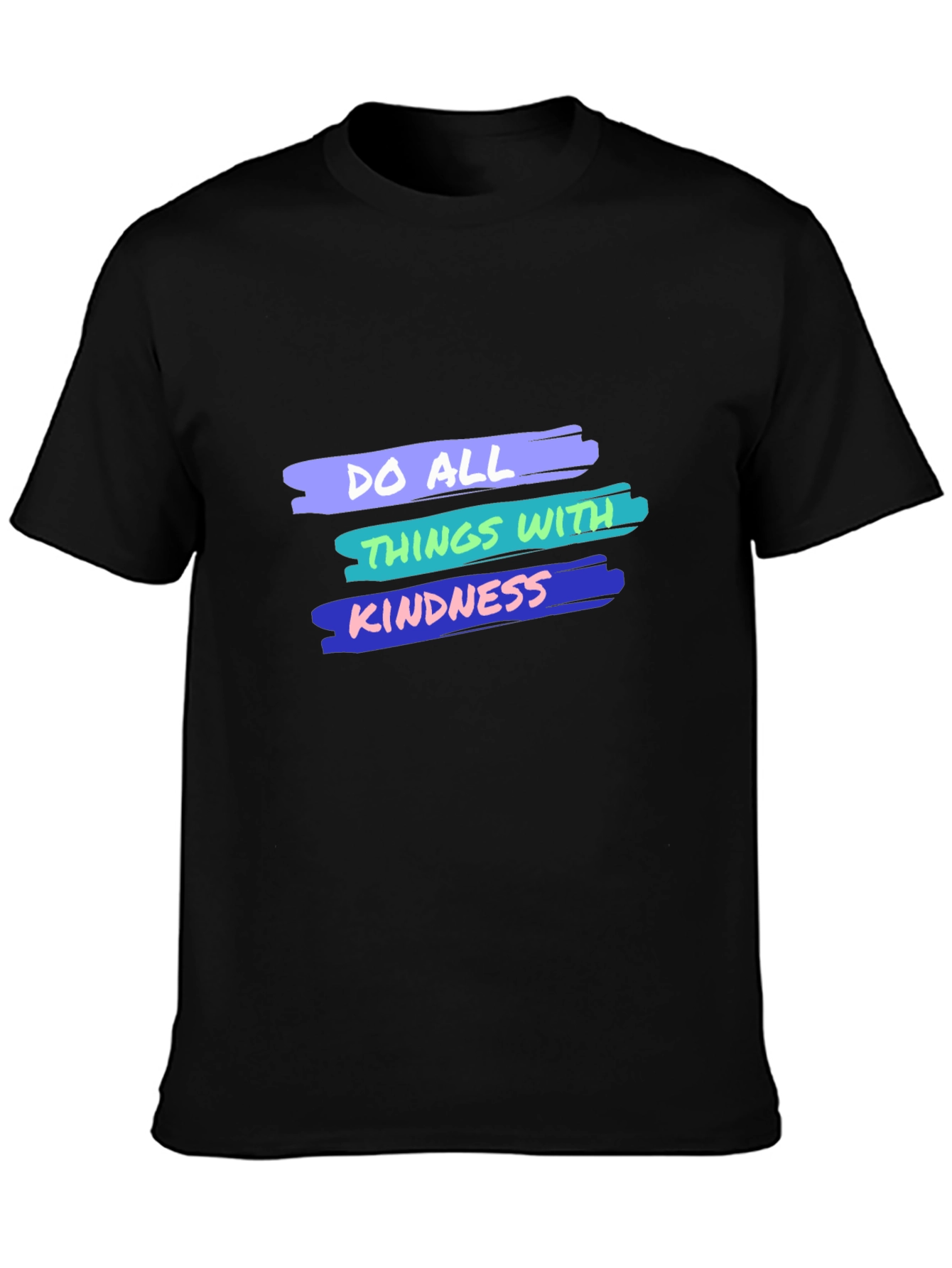 Black Kindness Graphic Tee - Unisex Casual T-Shirt view 3