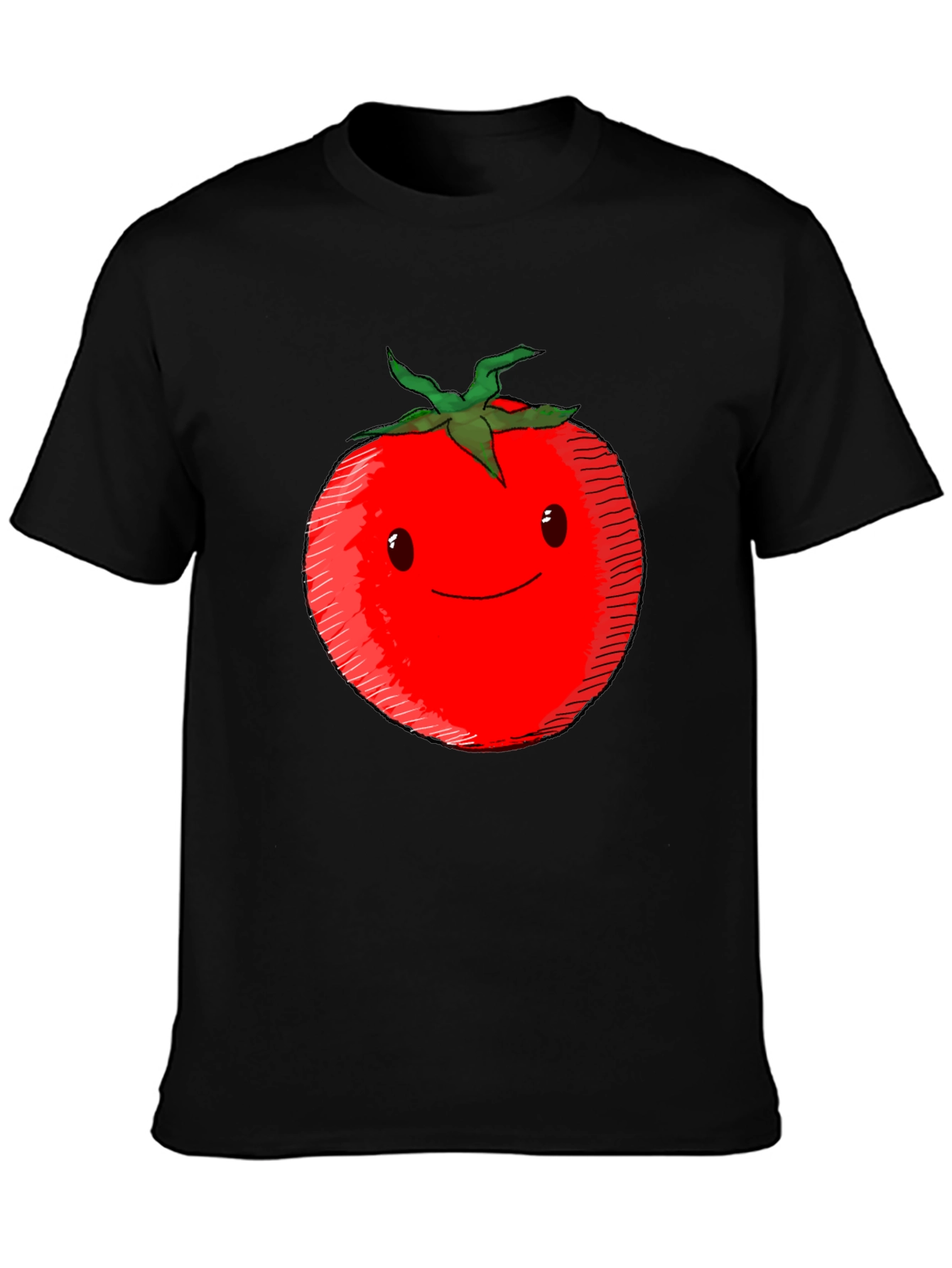 Black Tomato Graphic Tee - Cute & Comfy Unisex T-Shirt view 3
