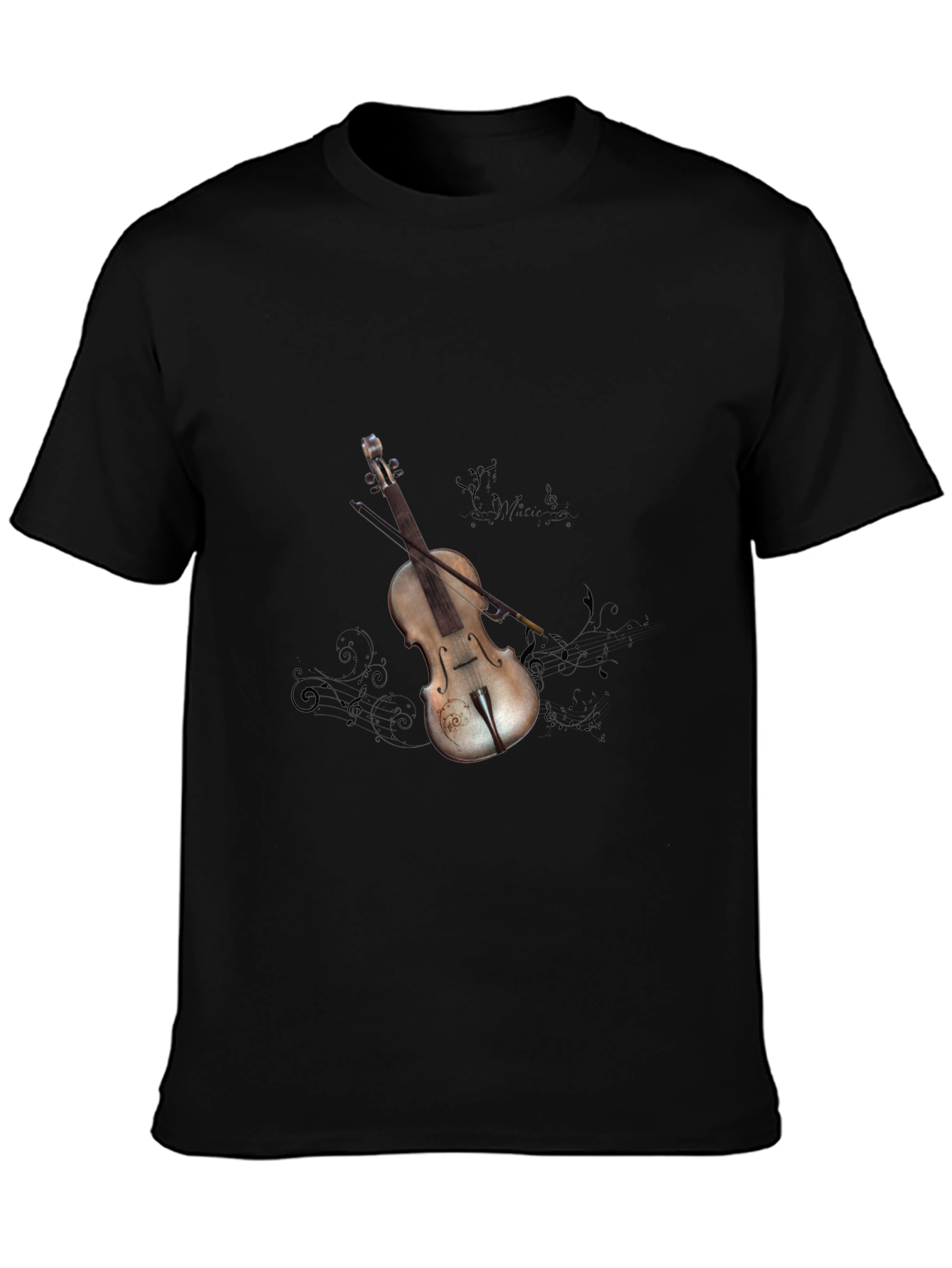 Black Violin Graphic Tee - Stylish Music Lover's Shirt view 3