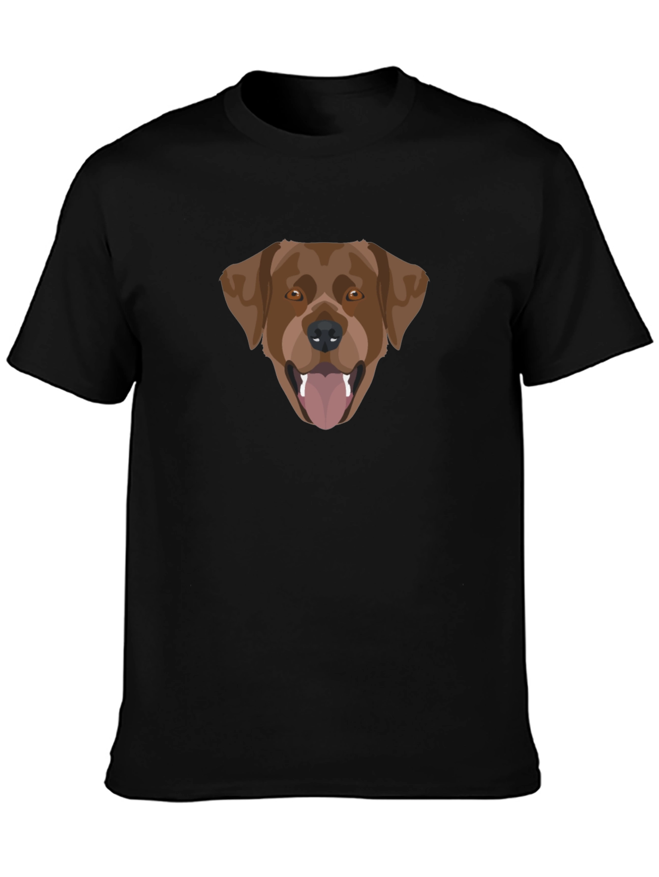 Black Dog Graphic Tee - Black Cotton Blend view 3