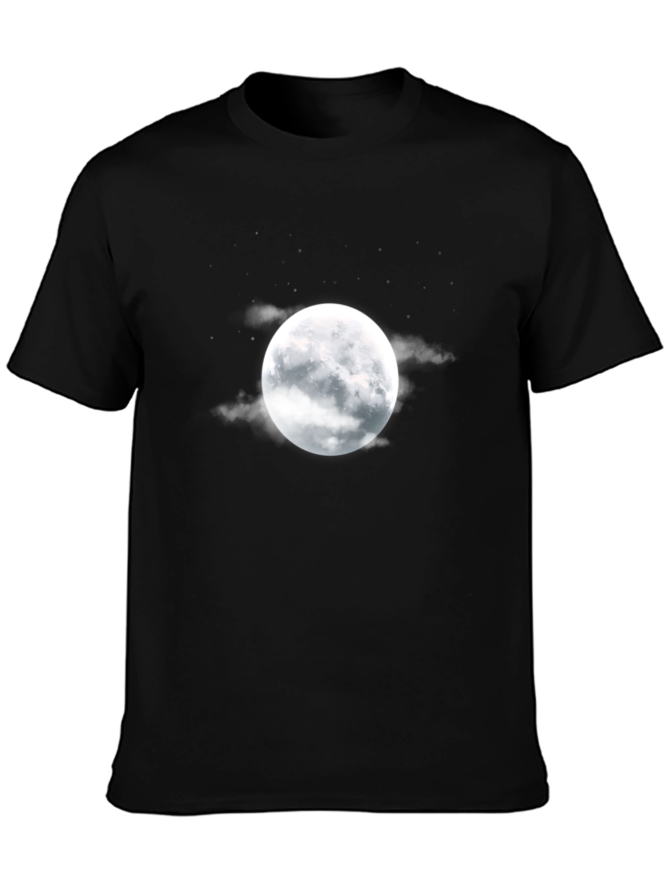 Black Moon Graphic Black T-Shirt view 3