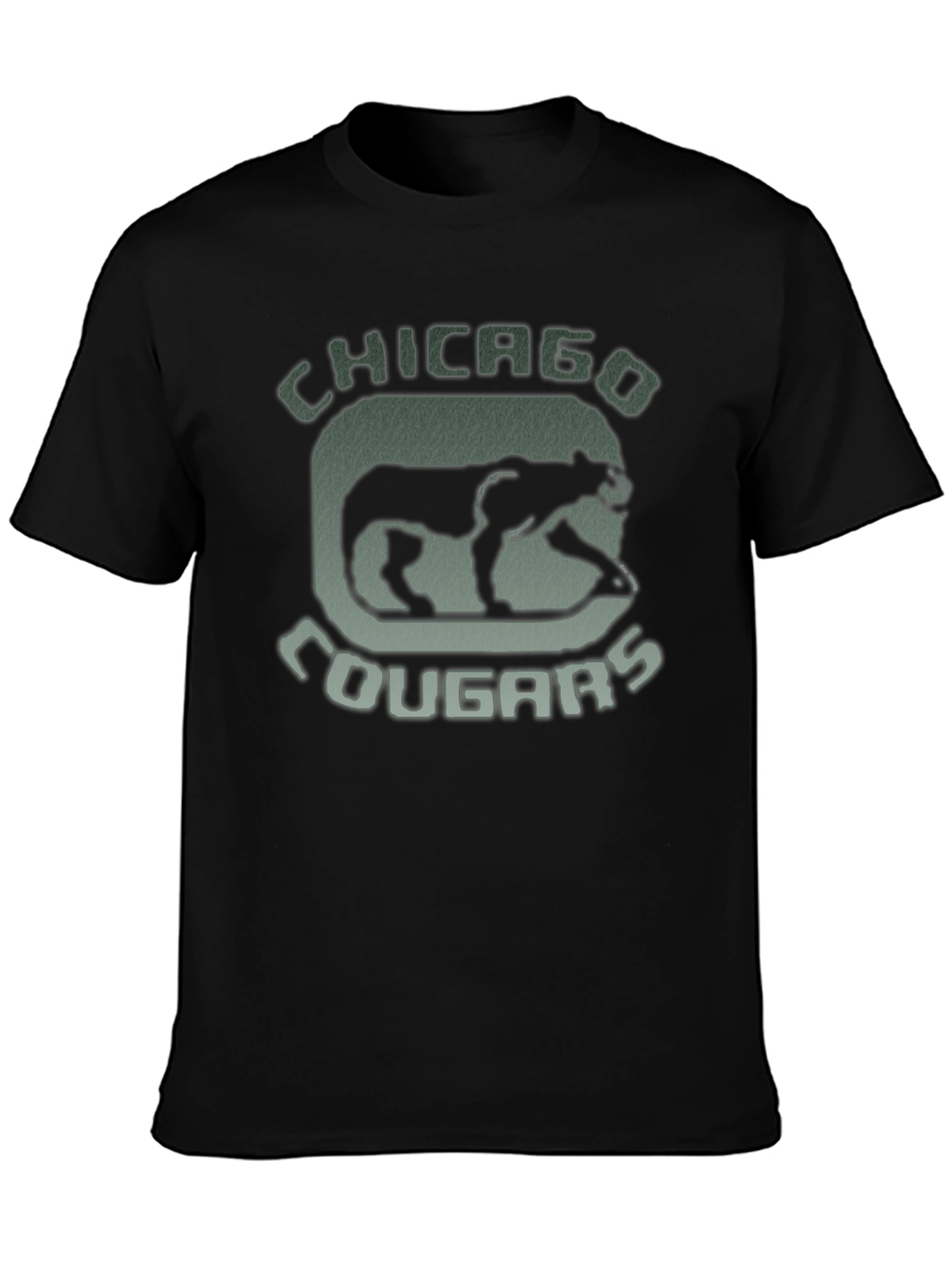 Black Chicago Cougars Vintage Graphic Tee view 3