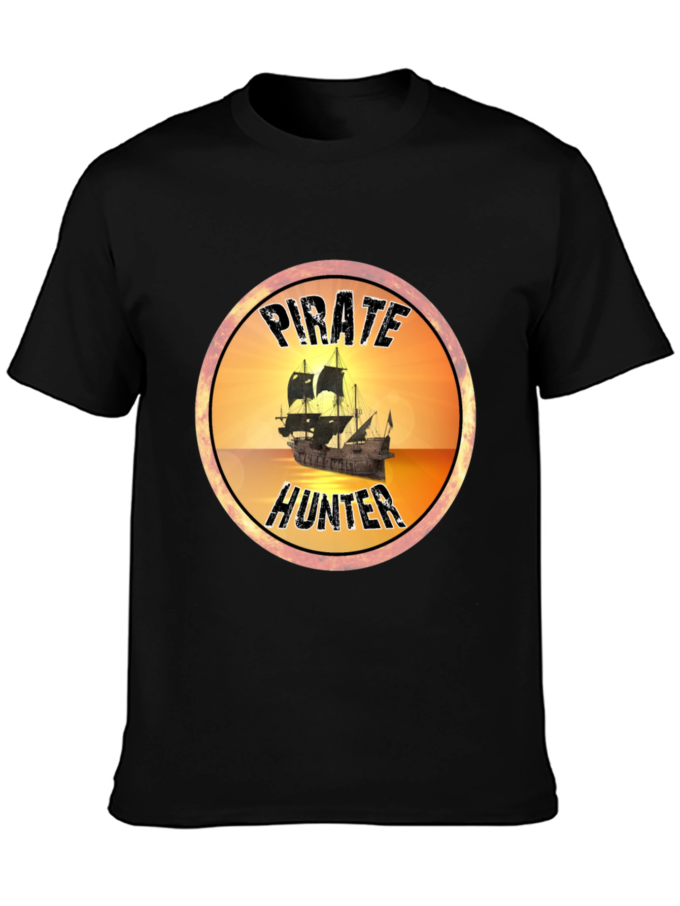Pirate Hunter T-Shirt - Novelty Graphic Tee - 3
