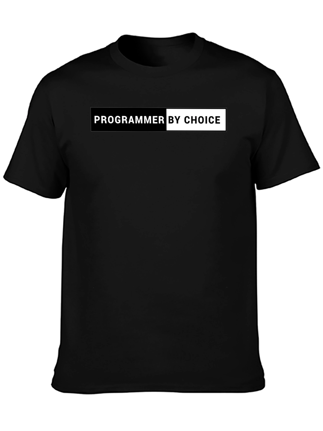 Black Programmer By Choice Black Graphic T-Shirt view 3