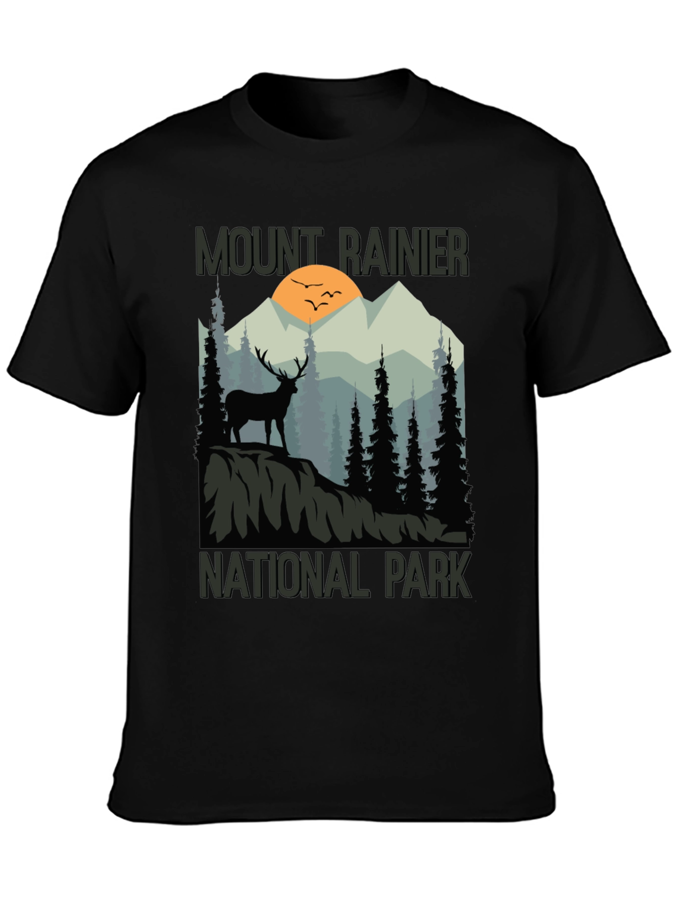 Mount Rainier National Park Graphic T-Shirt - 3
