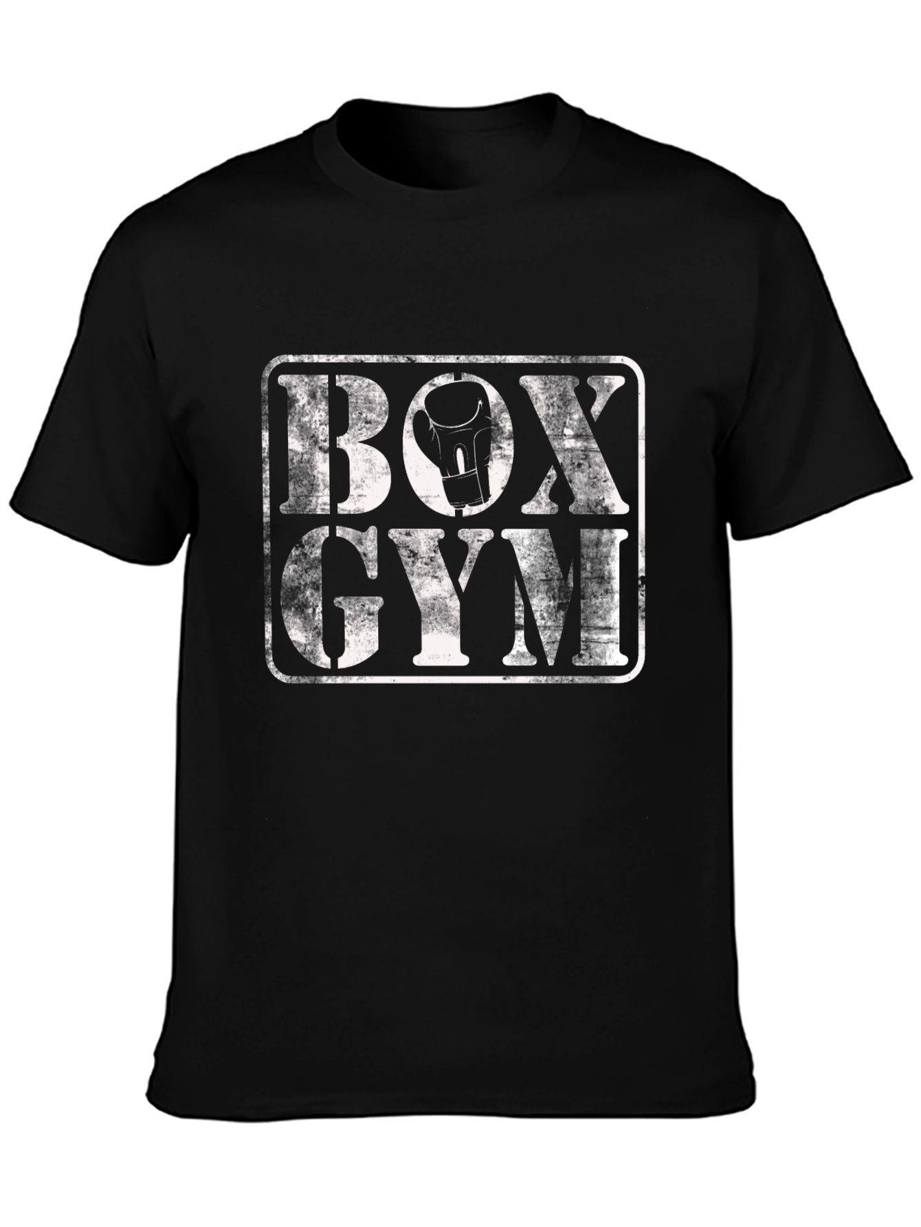 Black Box Gym Graphic Tee - Black Cotton T-Shirt view 3