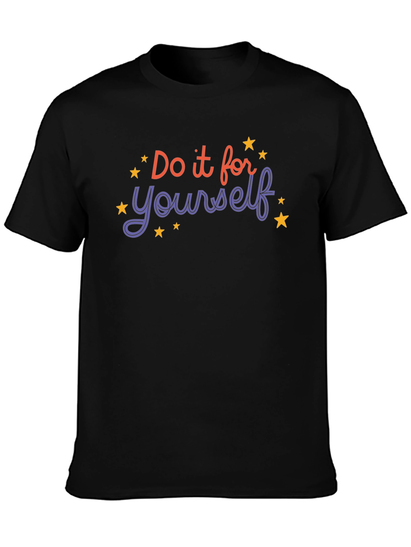 Black Motivational T-Shirt - Do It For Yourself view 3