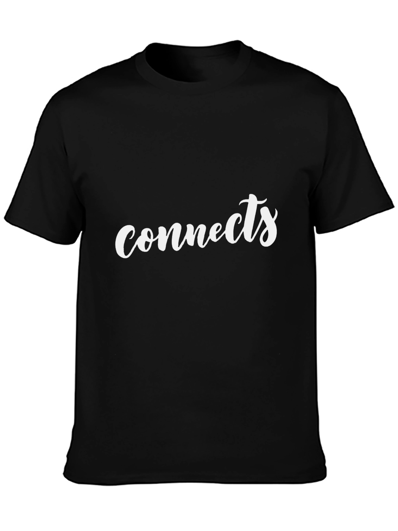 Black Connects Black Tee - Stylish & Comfortable Casual Wear view 3