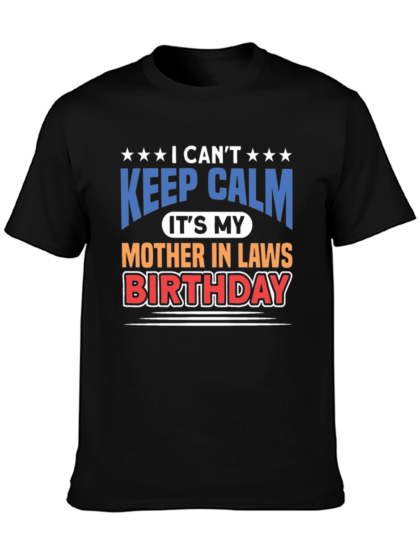 Black Funny Mother-in-Law Birthday T-Shirt view 3