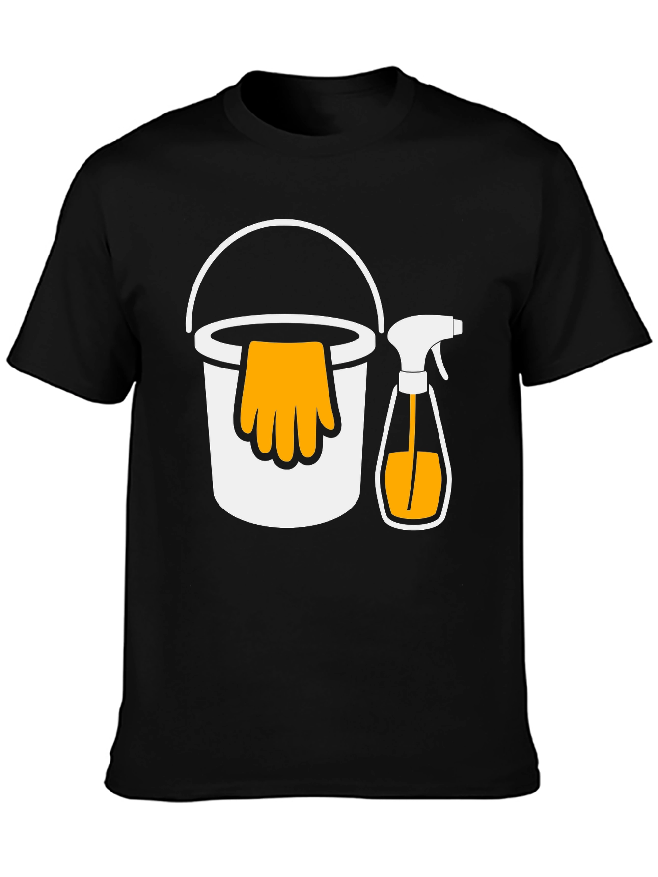 Black Cleaning Crew T-Shirt - Funny Housework Tee view 3