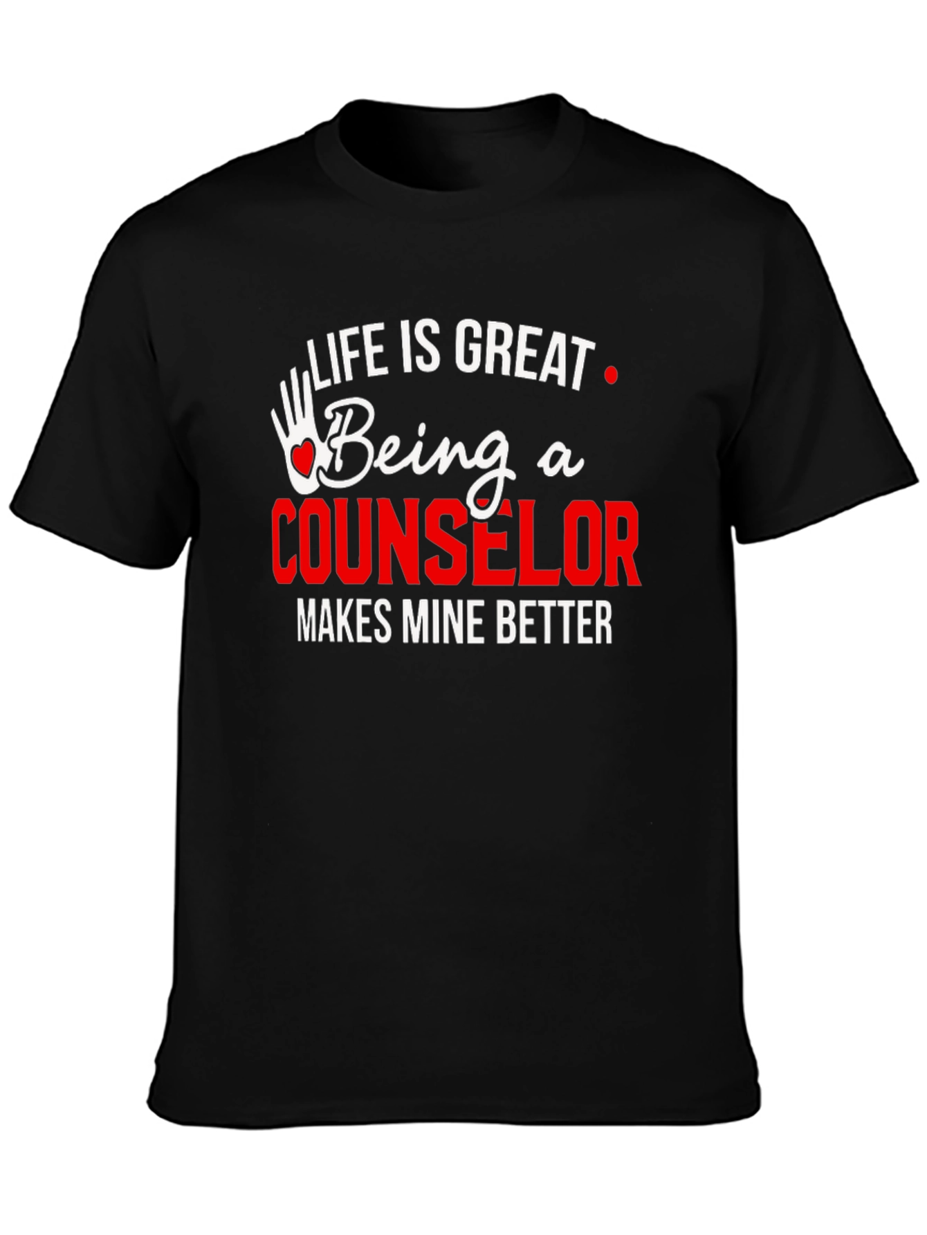 Black Life is Great Counselor T-Shirt view 3