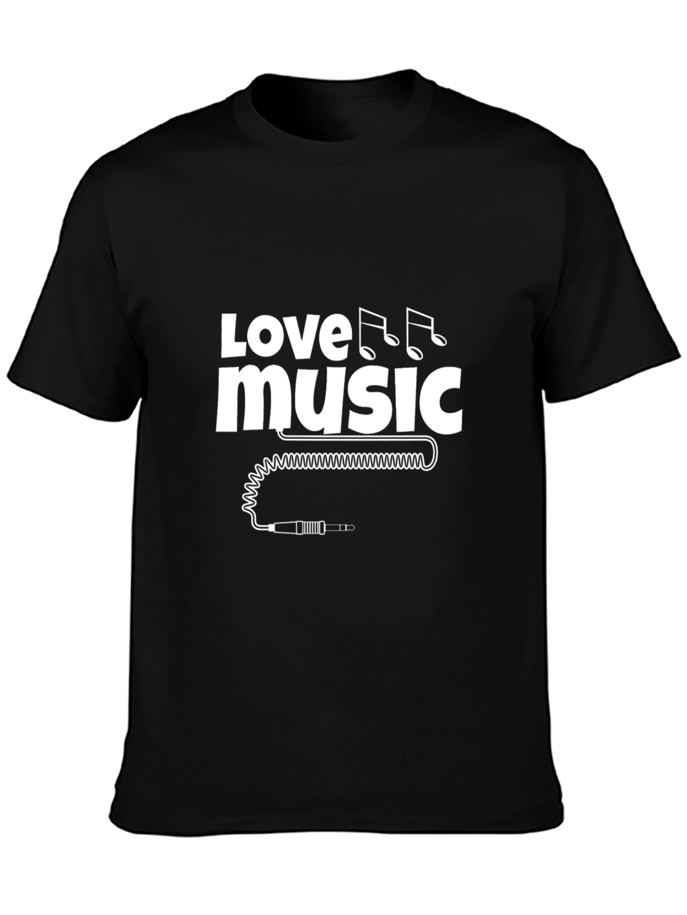 Black Love Music Black Graphic Tee view 3