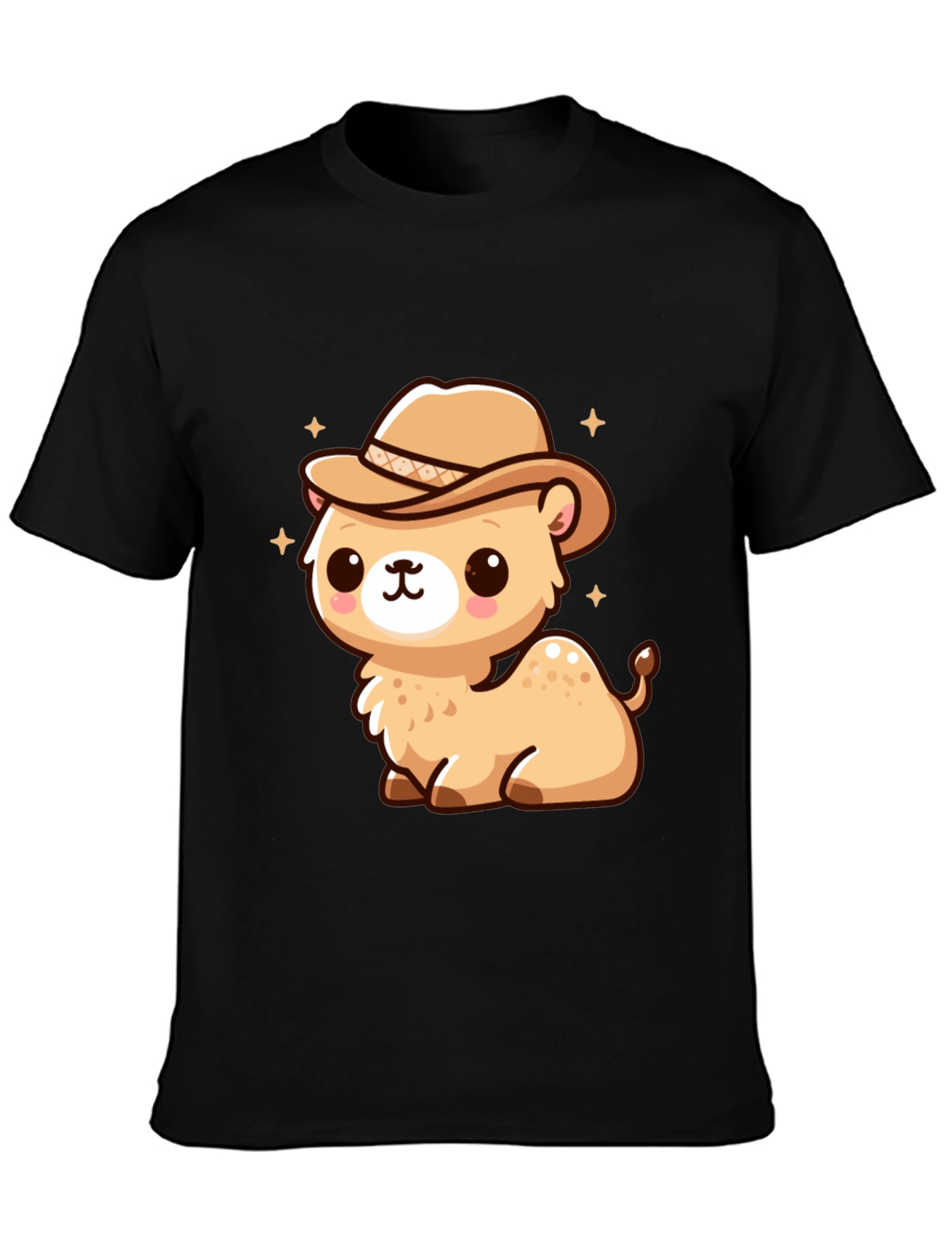 Cute Camel Cowboy Graphic Tee - 3