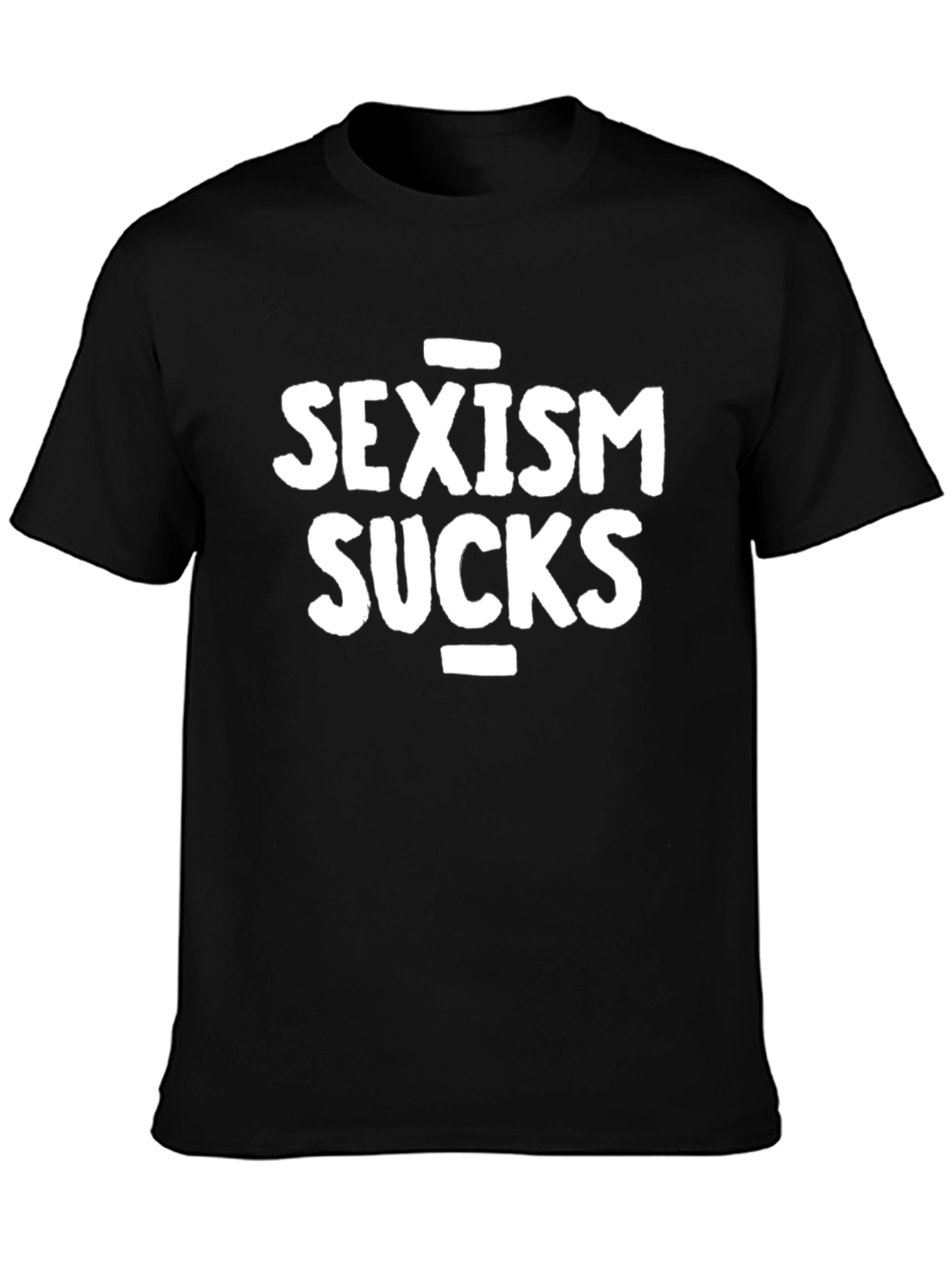 Black Sexism Sucks Graphic Tee - Black view 3