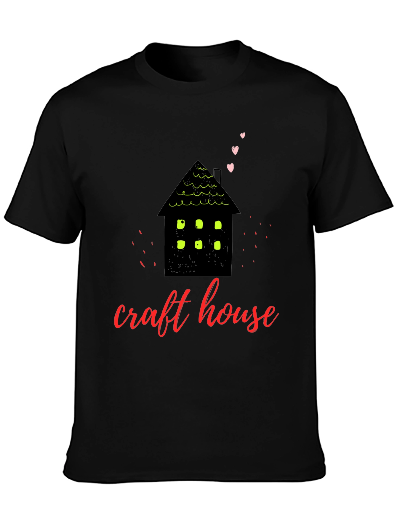 Black Craft House Graphic Tee - Cozy & Creative view 3