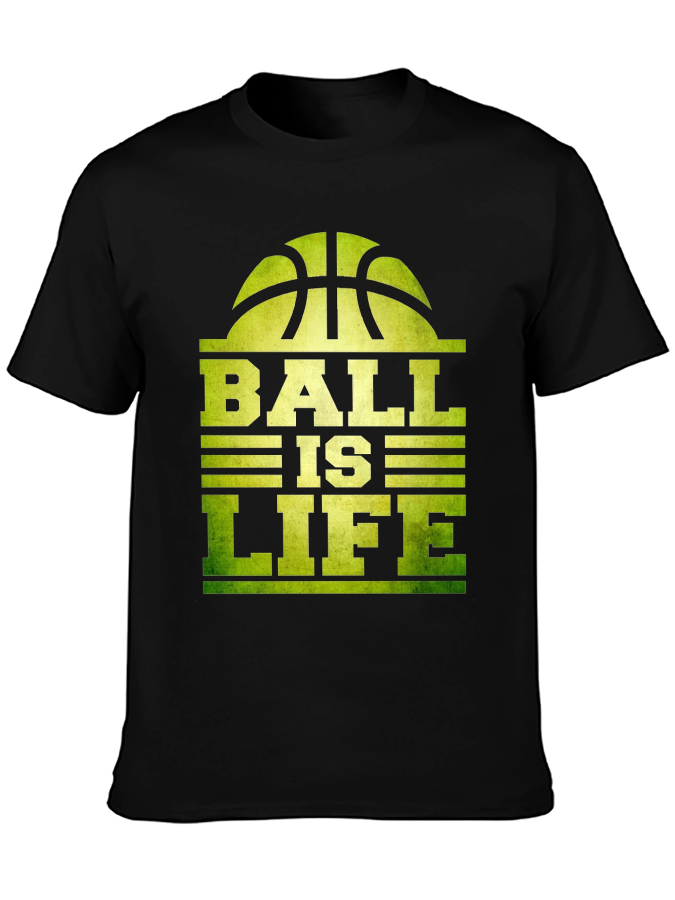 Black Ball is Life Graphic T-Shirt - Black Cotton Tee view 3