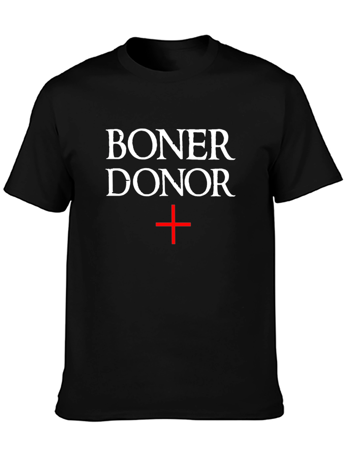 Black Boner Donor T-Shirt - Humorous Graphic Tee view 3