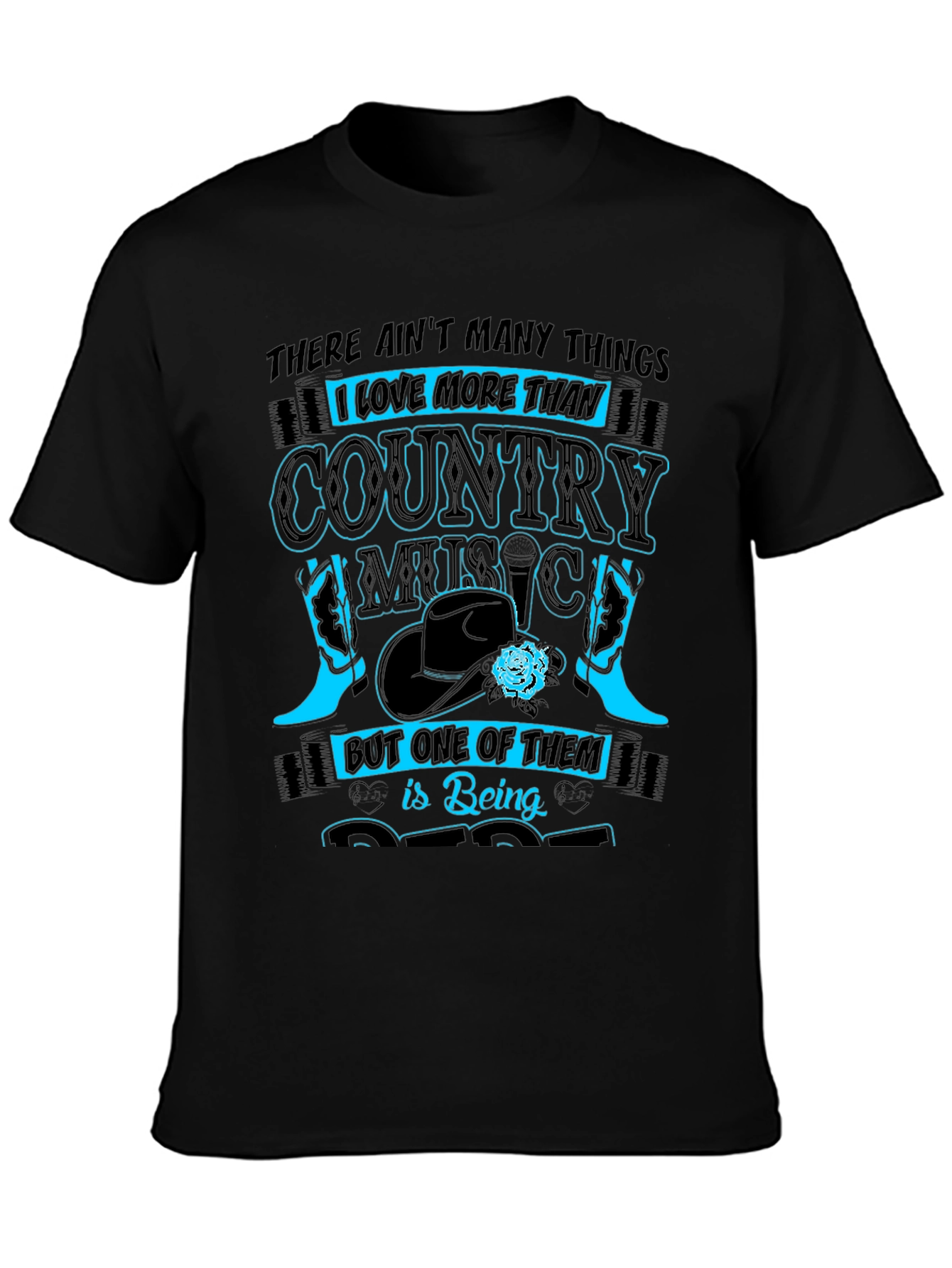 Black Country Music Lover T-Shirt - Unique Design view 3