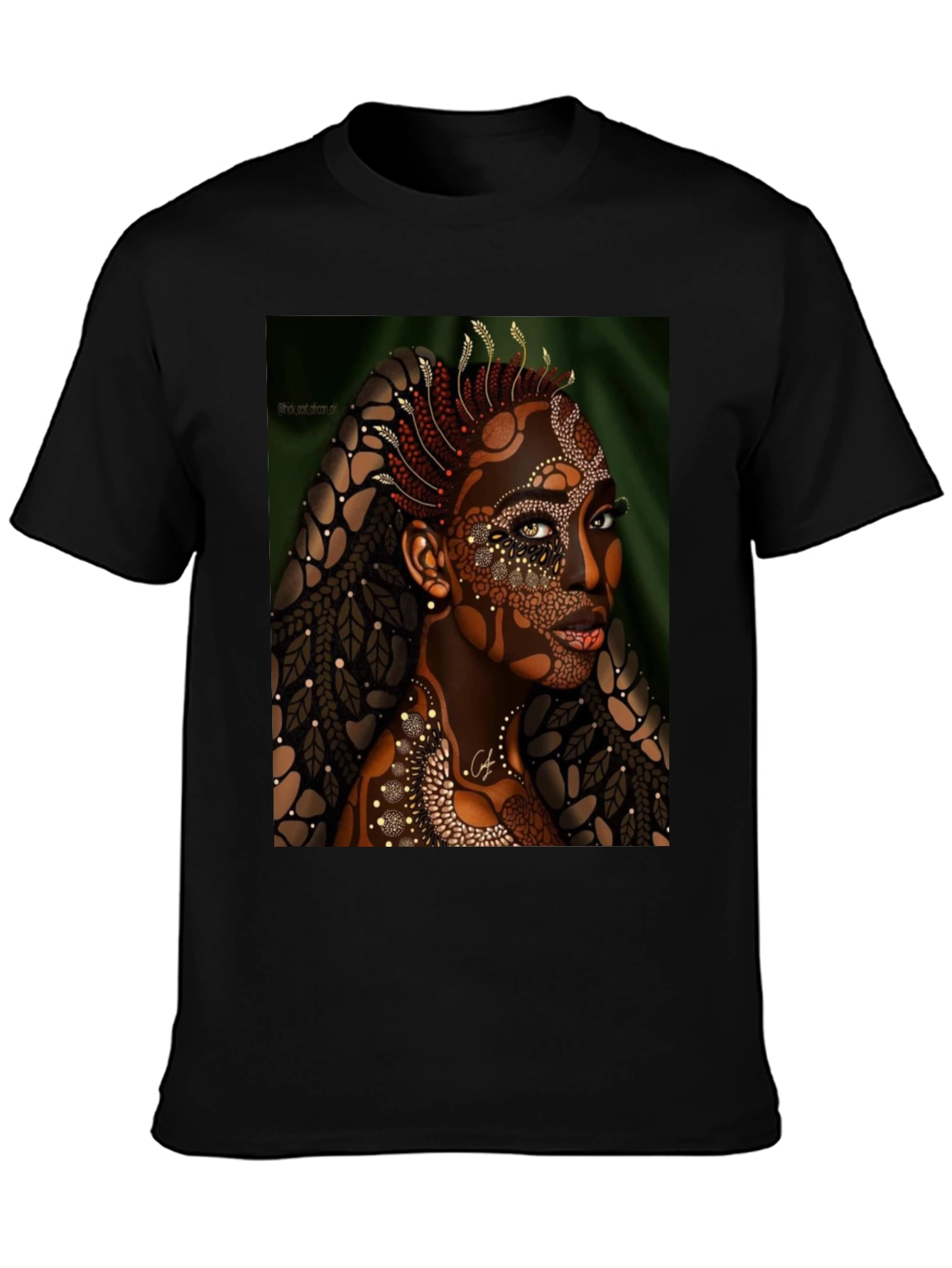 Artistic Woman Portrait Graphic T-Shirt - 3