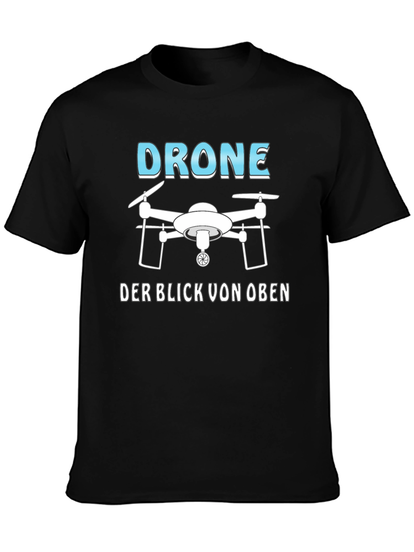 Black Drone T-Shirt - The View From Above view 3