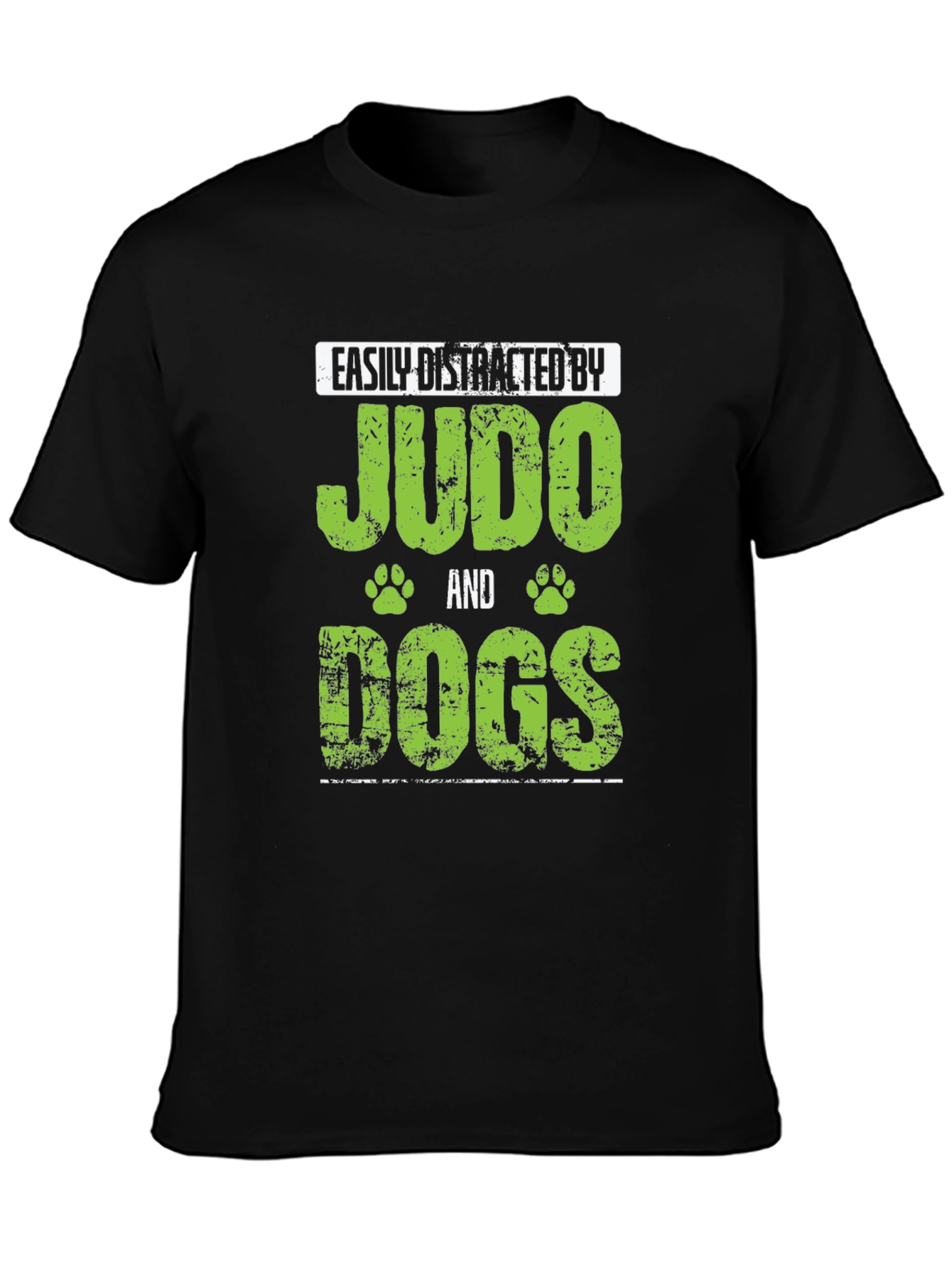 Black Judo and Dogs T-Shirt view 3