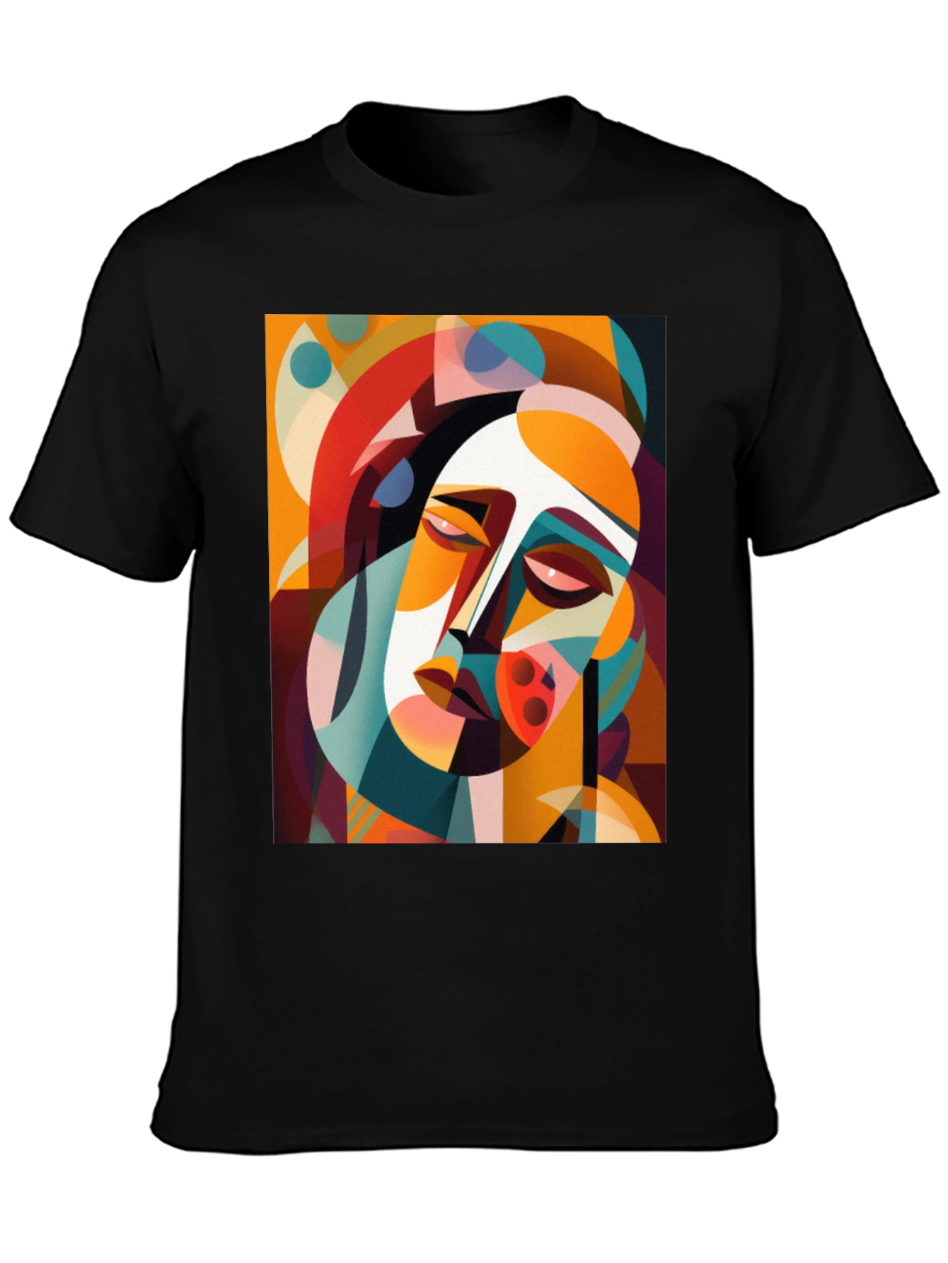 Black Abstract Art Graphic Tee - Unique Design view 3