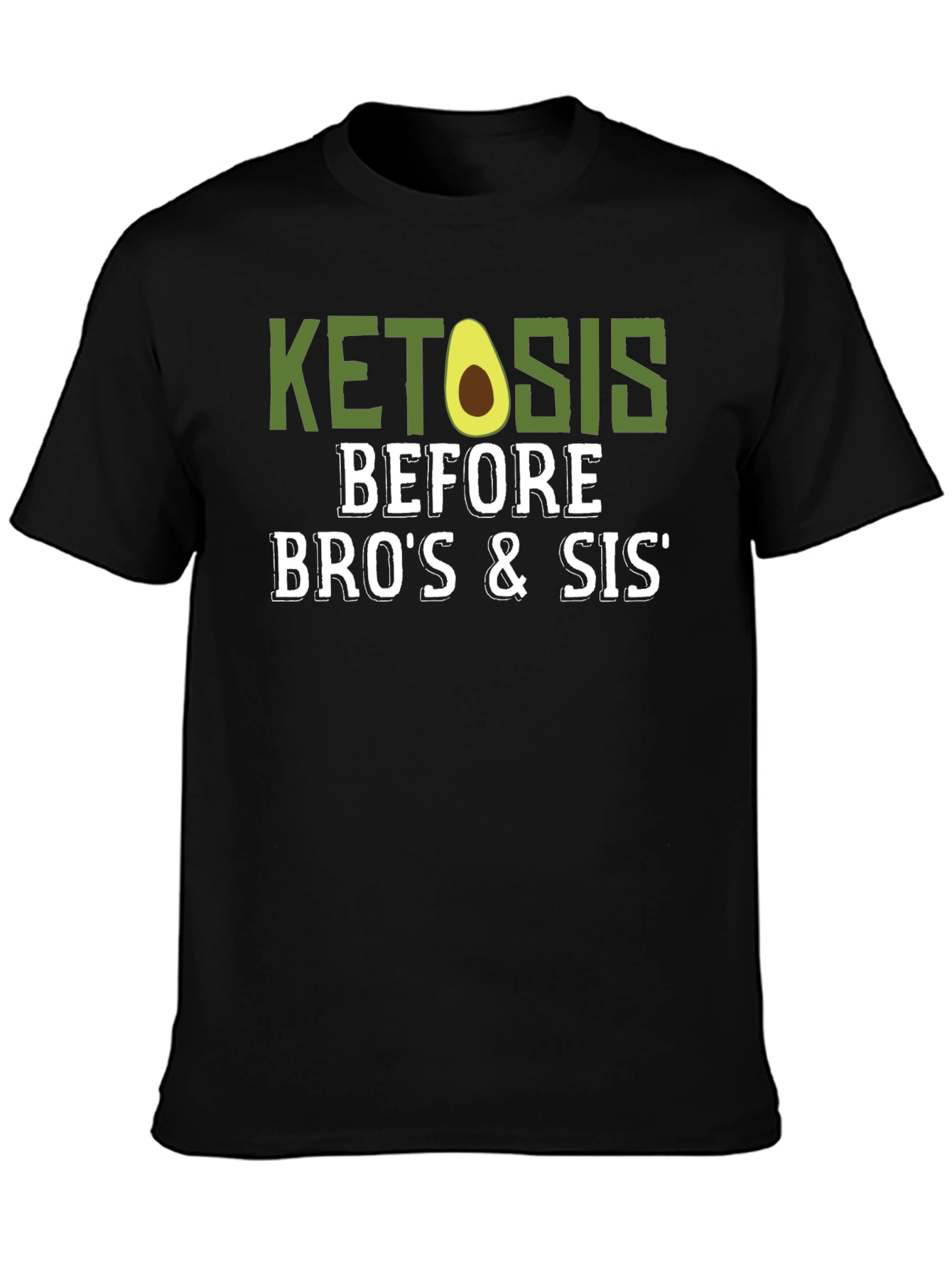 Black Ketosis Before Bro's & Sis' Black T-Shirt view 3