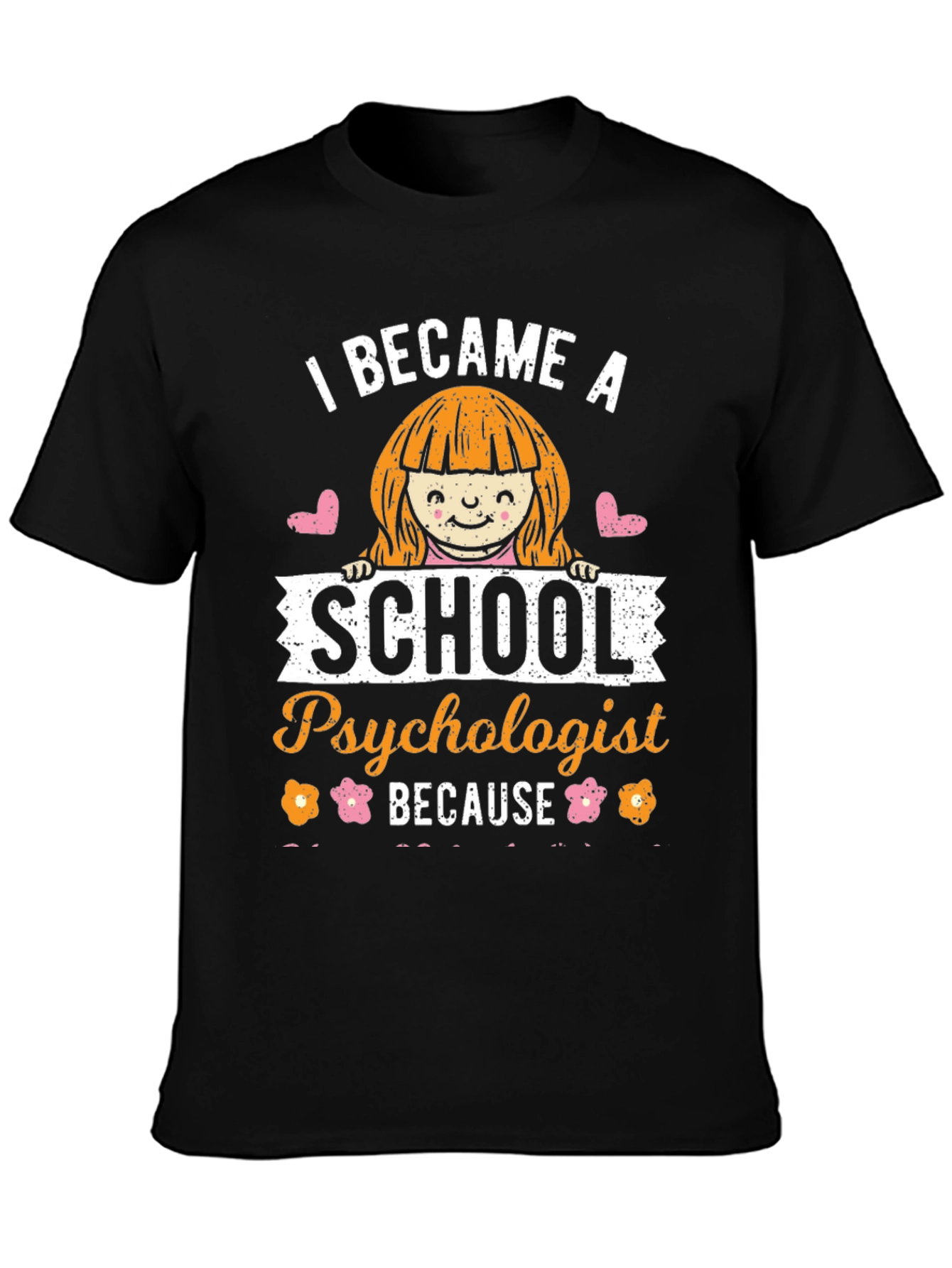 Black School Psychologist T-Shirt: Fun & Unique view 3