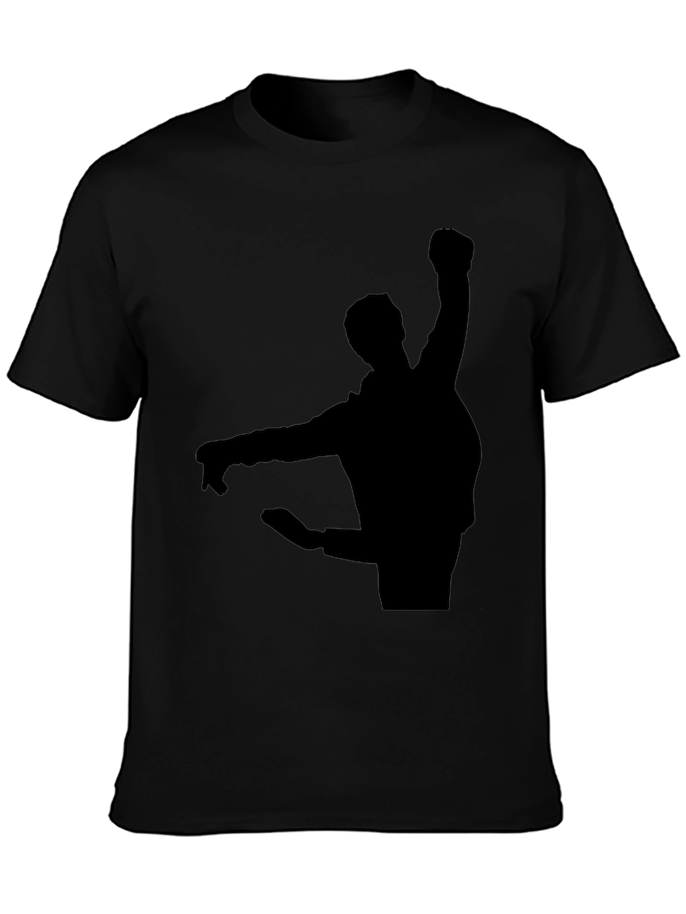 Black Silhouette Graphic T-Shirt - Black view 3