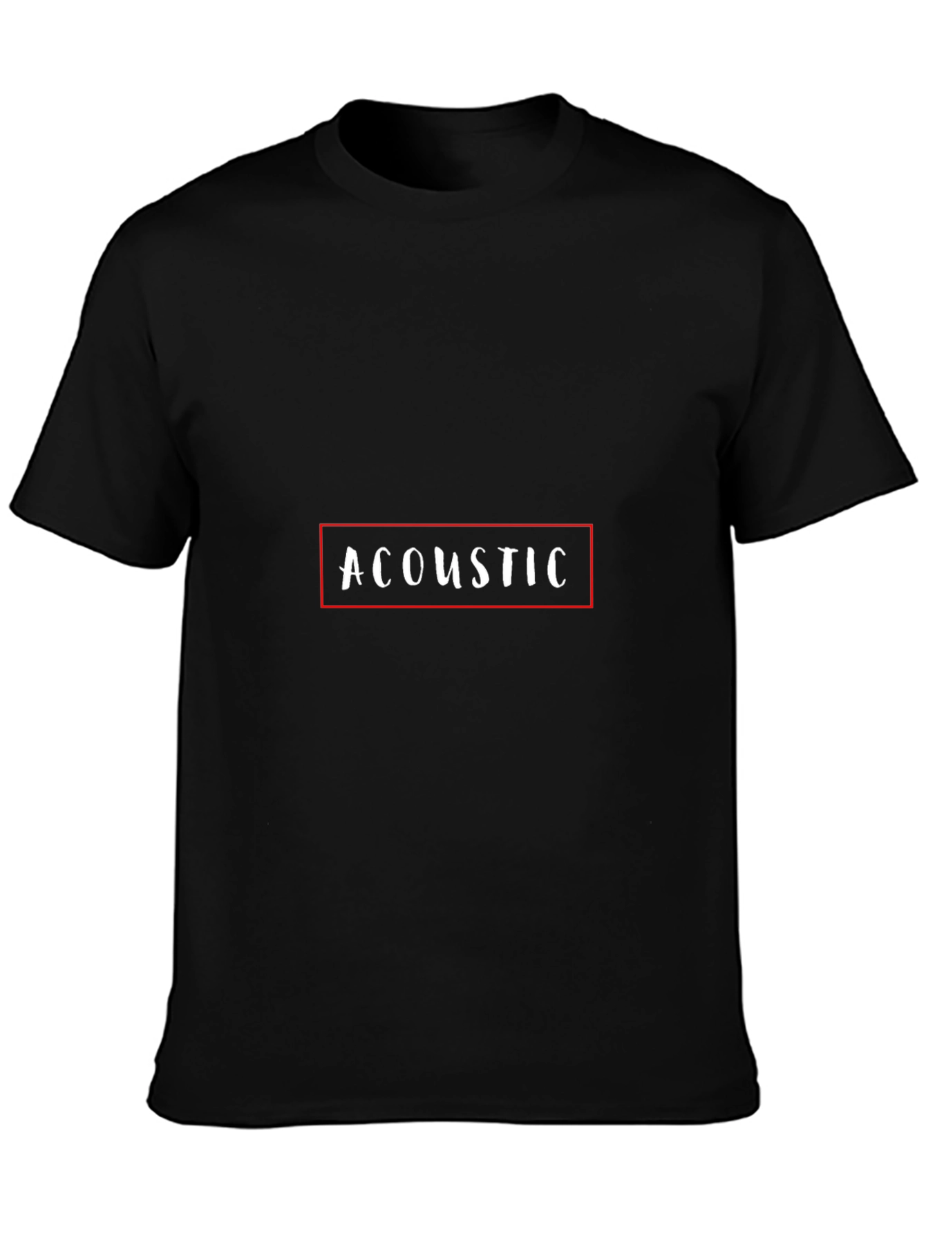 Black Acoustic Graphic Tee - Soft Black Cotton view 3