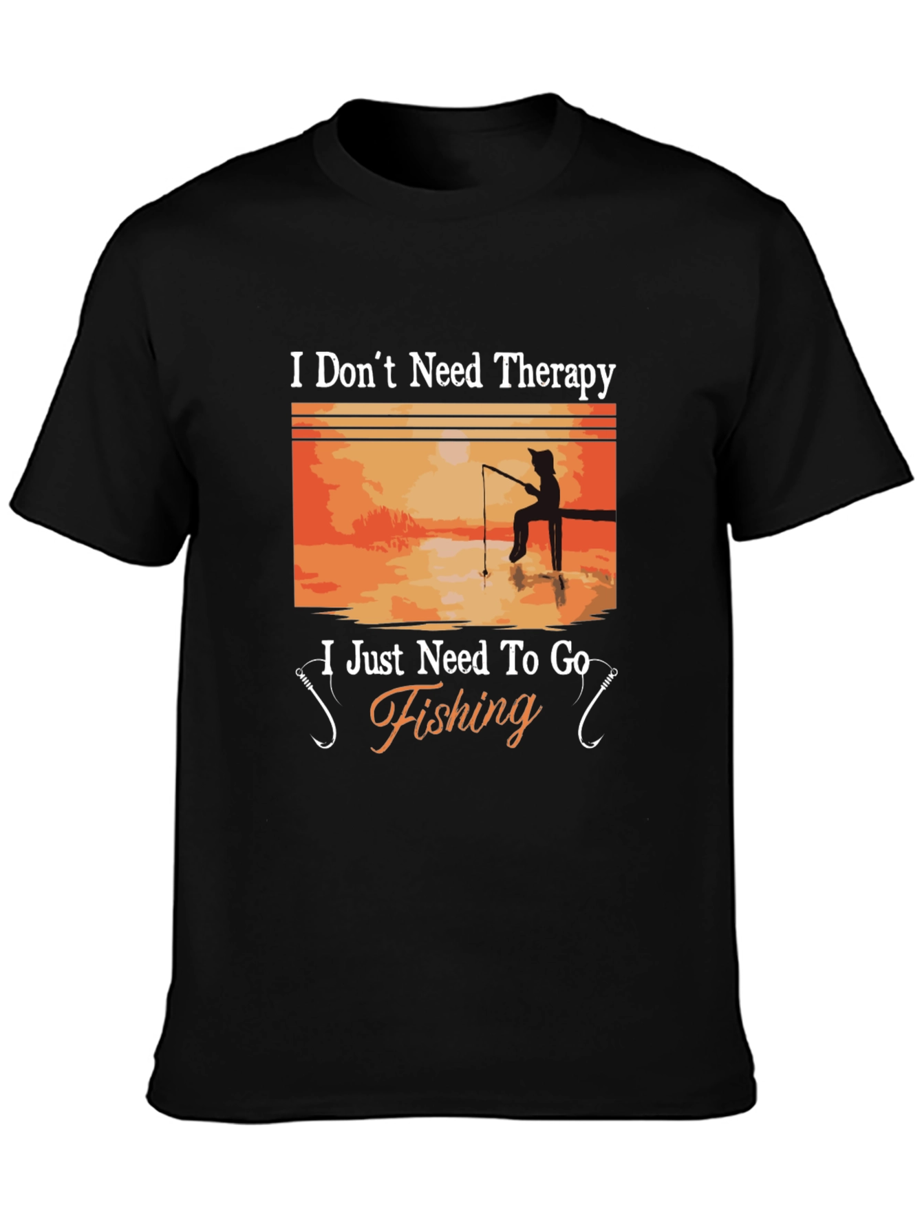 Fishing Therapy T-Shirt - Angler's Humor Tee - 3