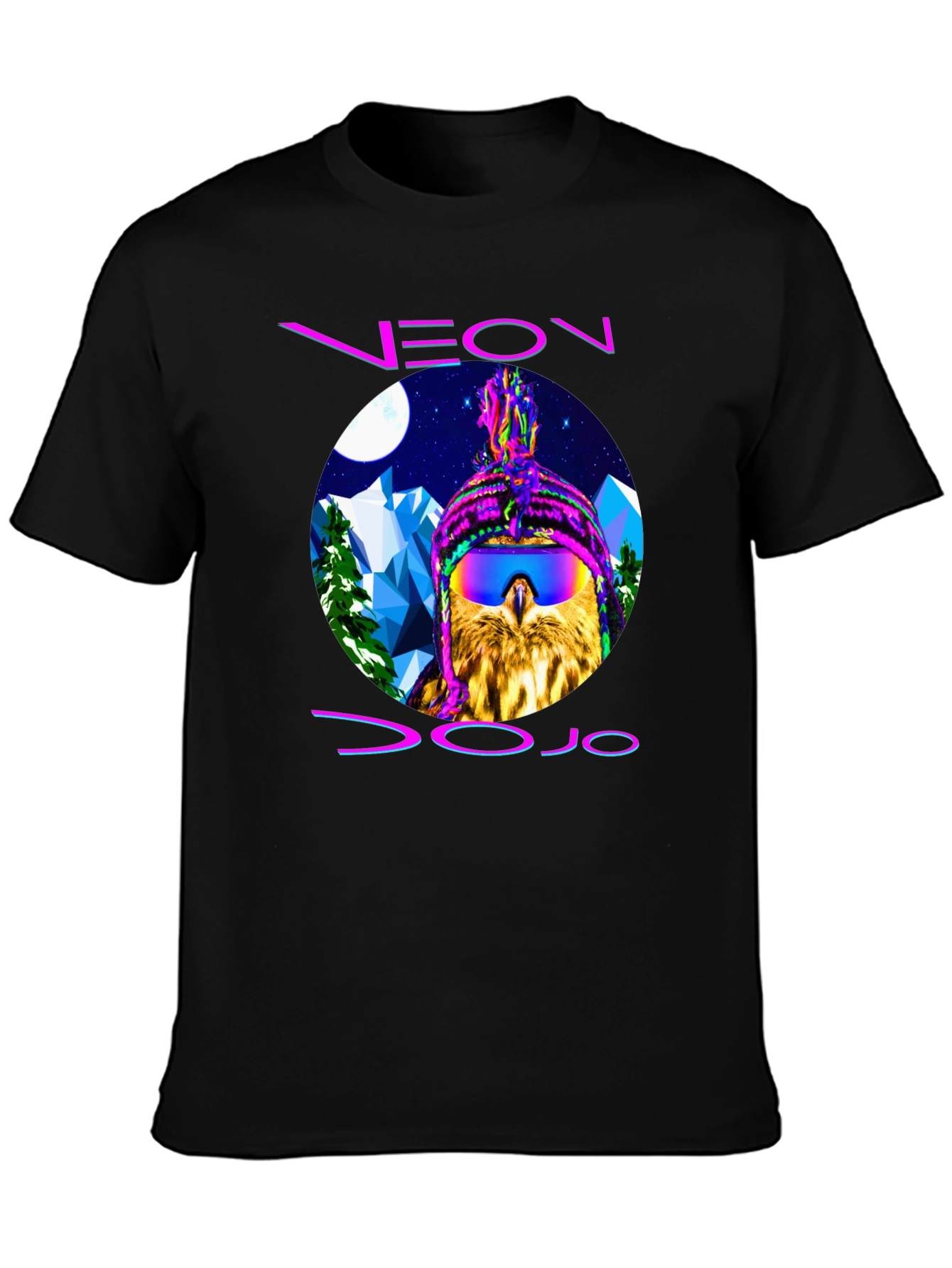 Neon Dojo Owl T-Shirt - Graphic Print Tee - 3