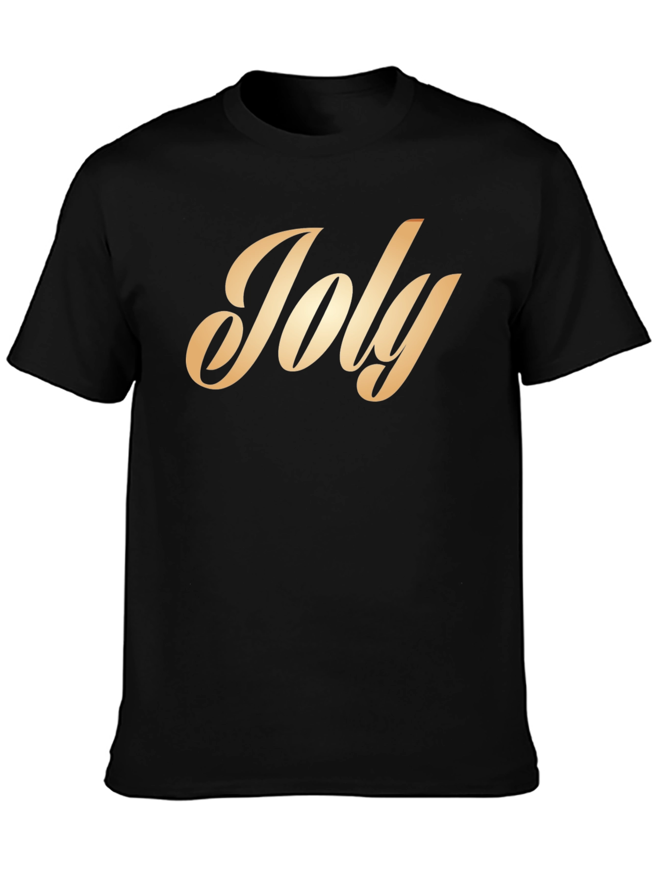 Black Stylish 'Joly' Script T-Shirt view 3